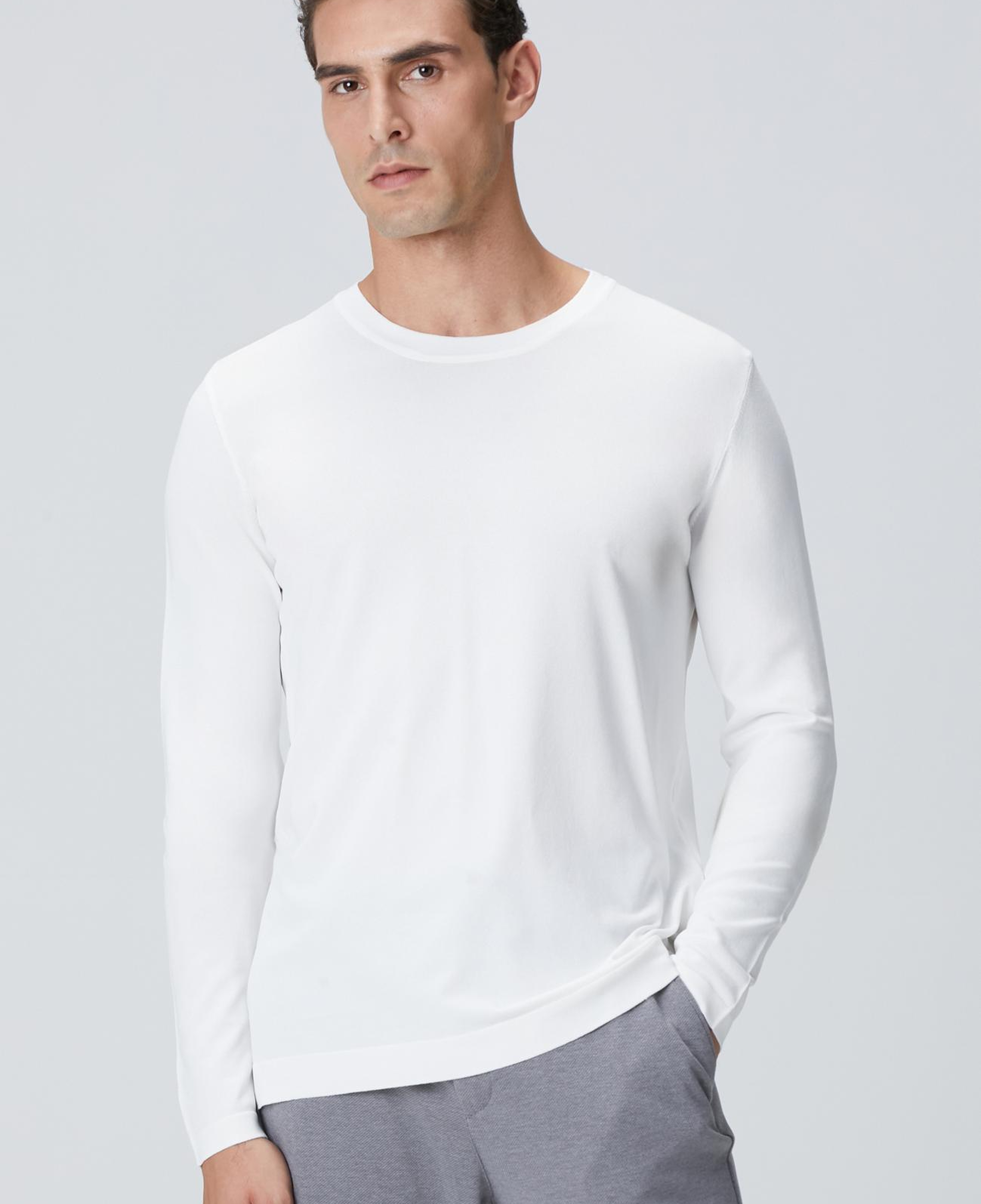 Network Erkek N-Tech Kırık Beyaz Basic Triko Kazak