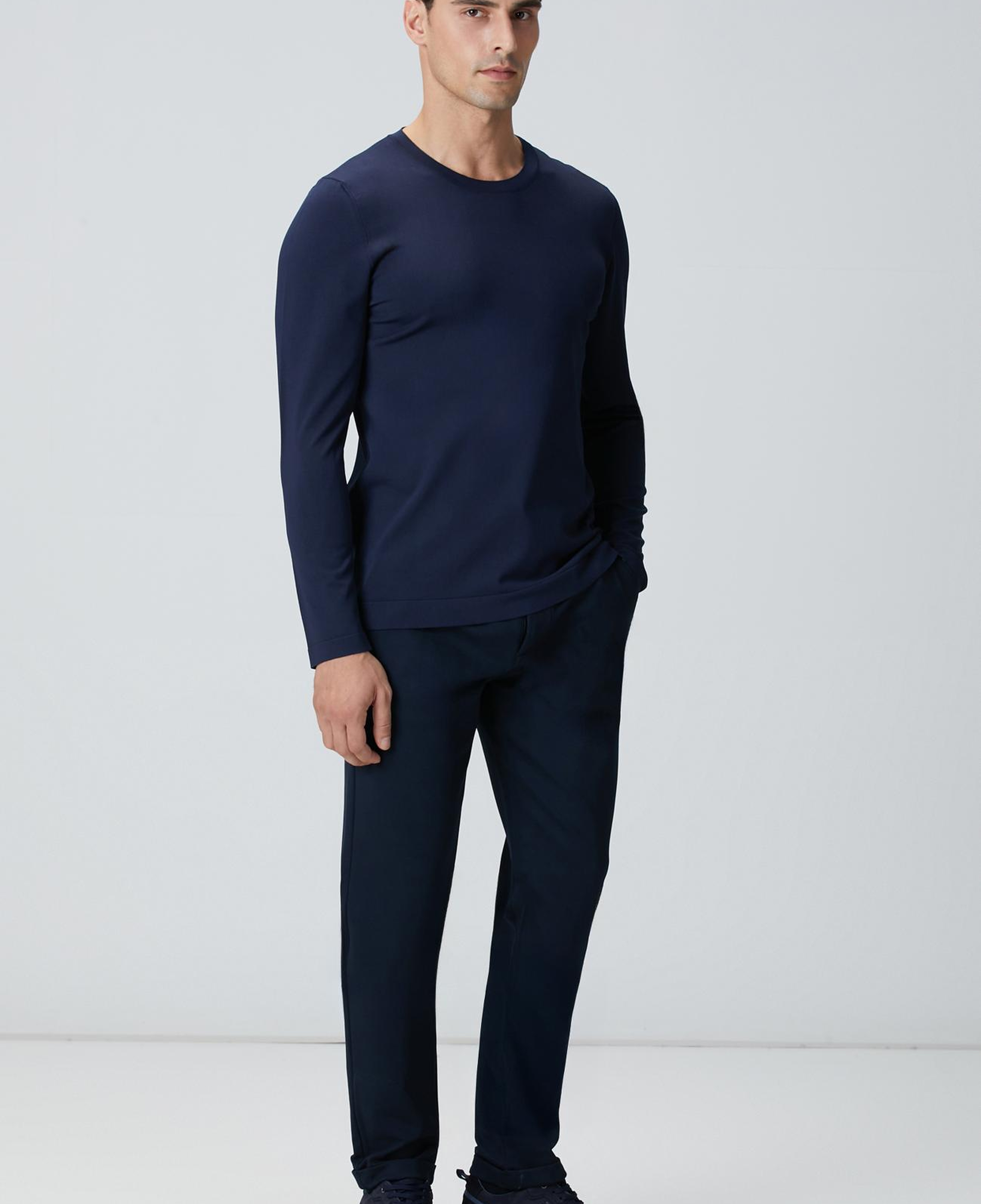 Network Erkek N-Tech Lacivert Basic Triko Kazak