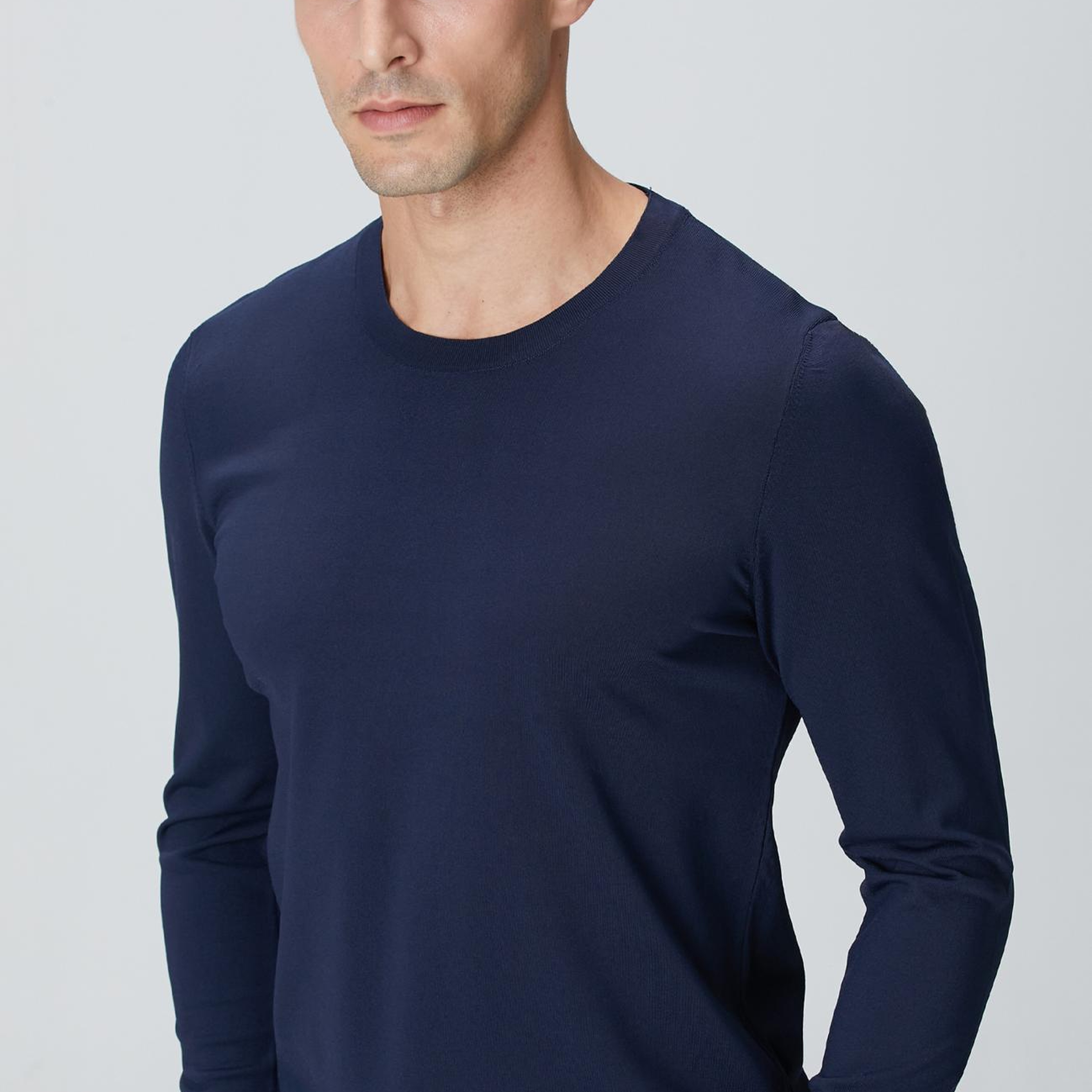 Network Erkek N-Tech Lacivert Basic Triko Kazak