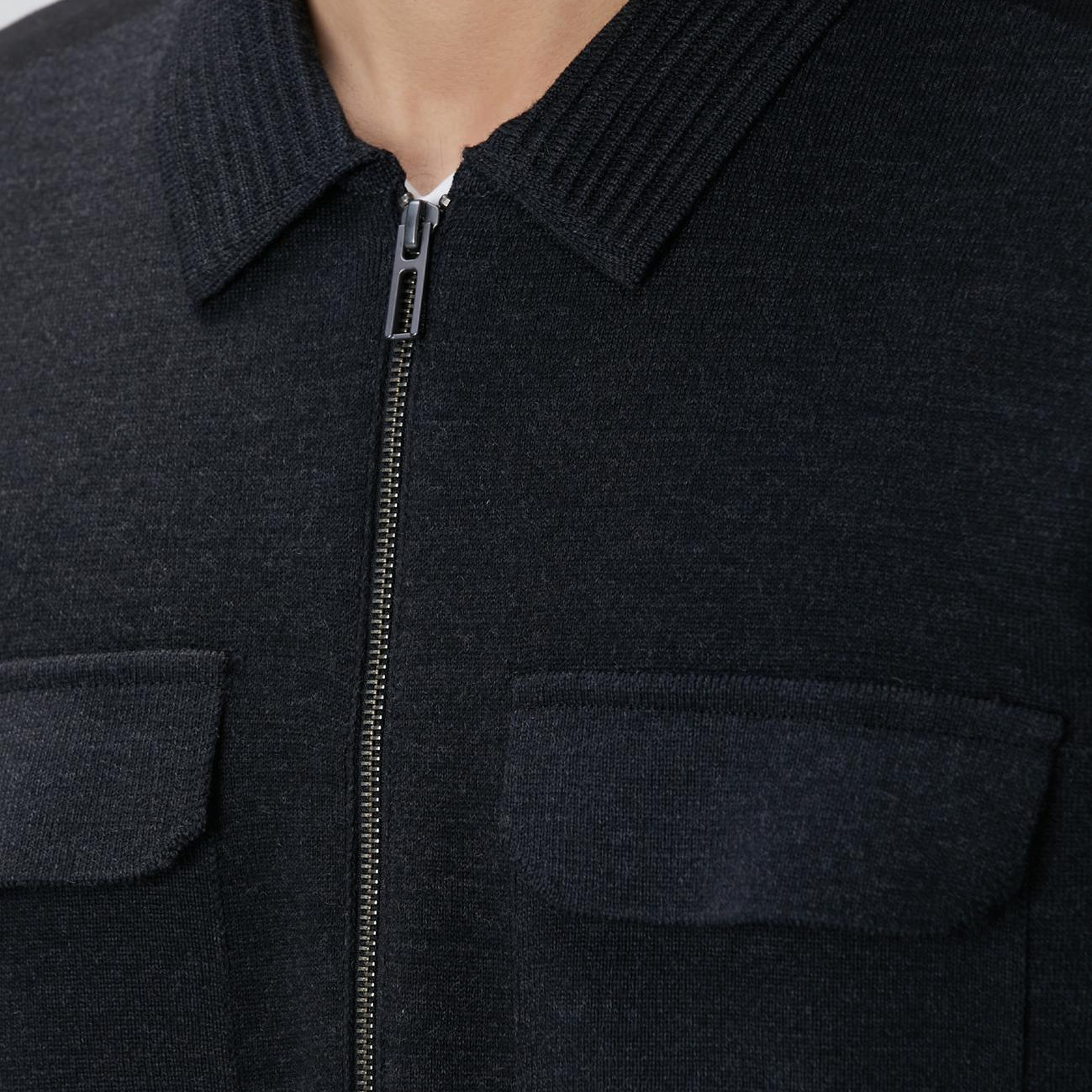 Network Erkek Antrasit Triko Dış Gömlek