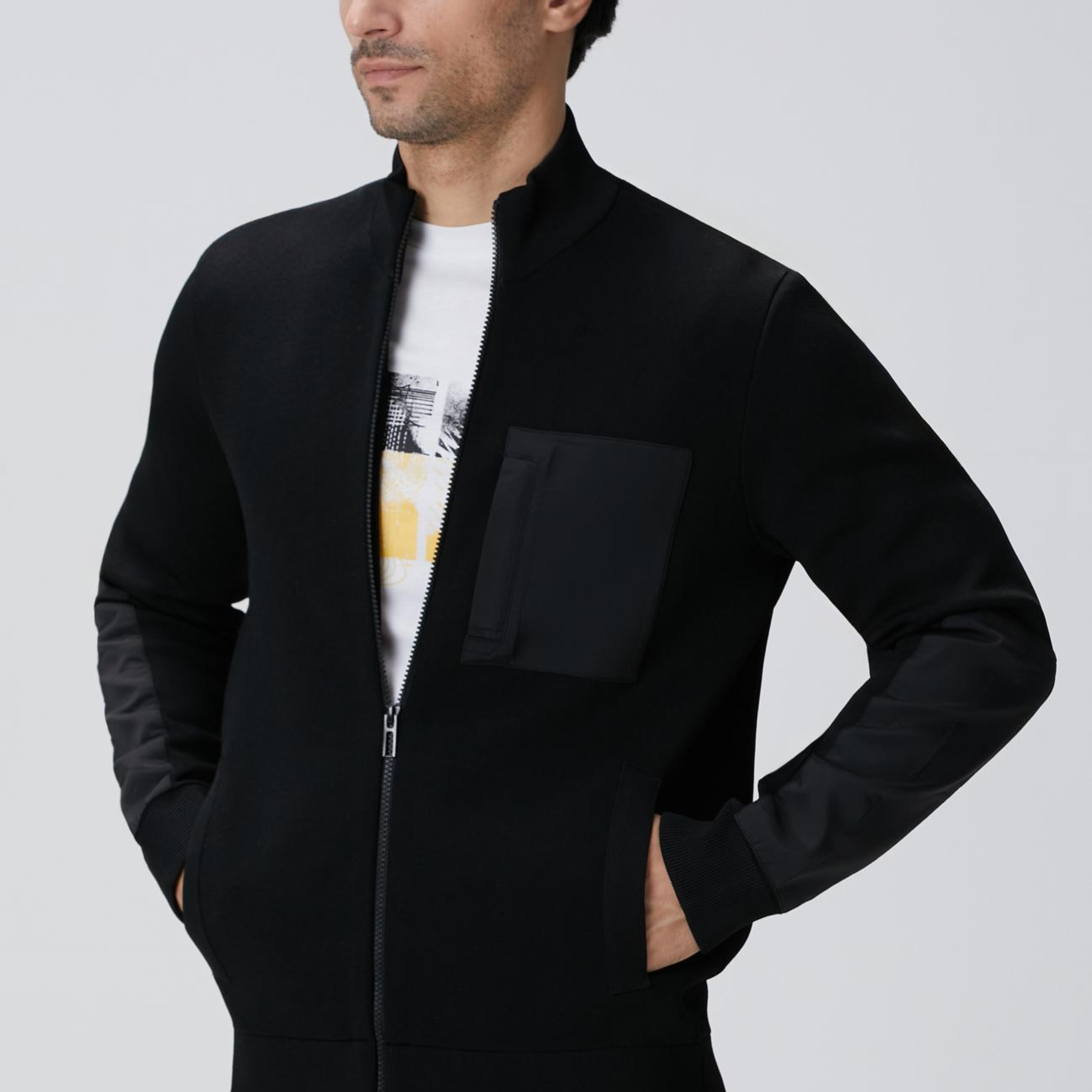 Network Erkek N-Tech Siyah Triko Mont