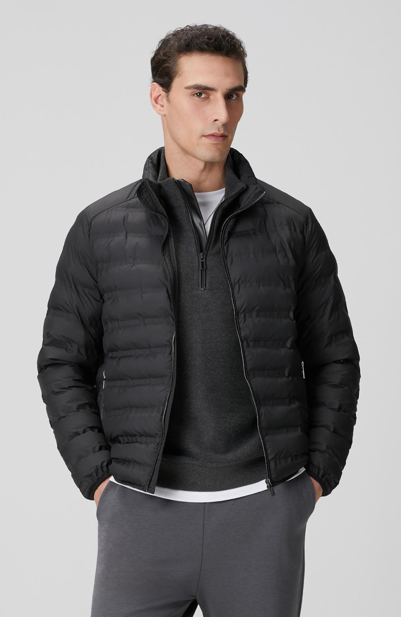 Network Erkek Siyah Puffer Mont