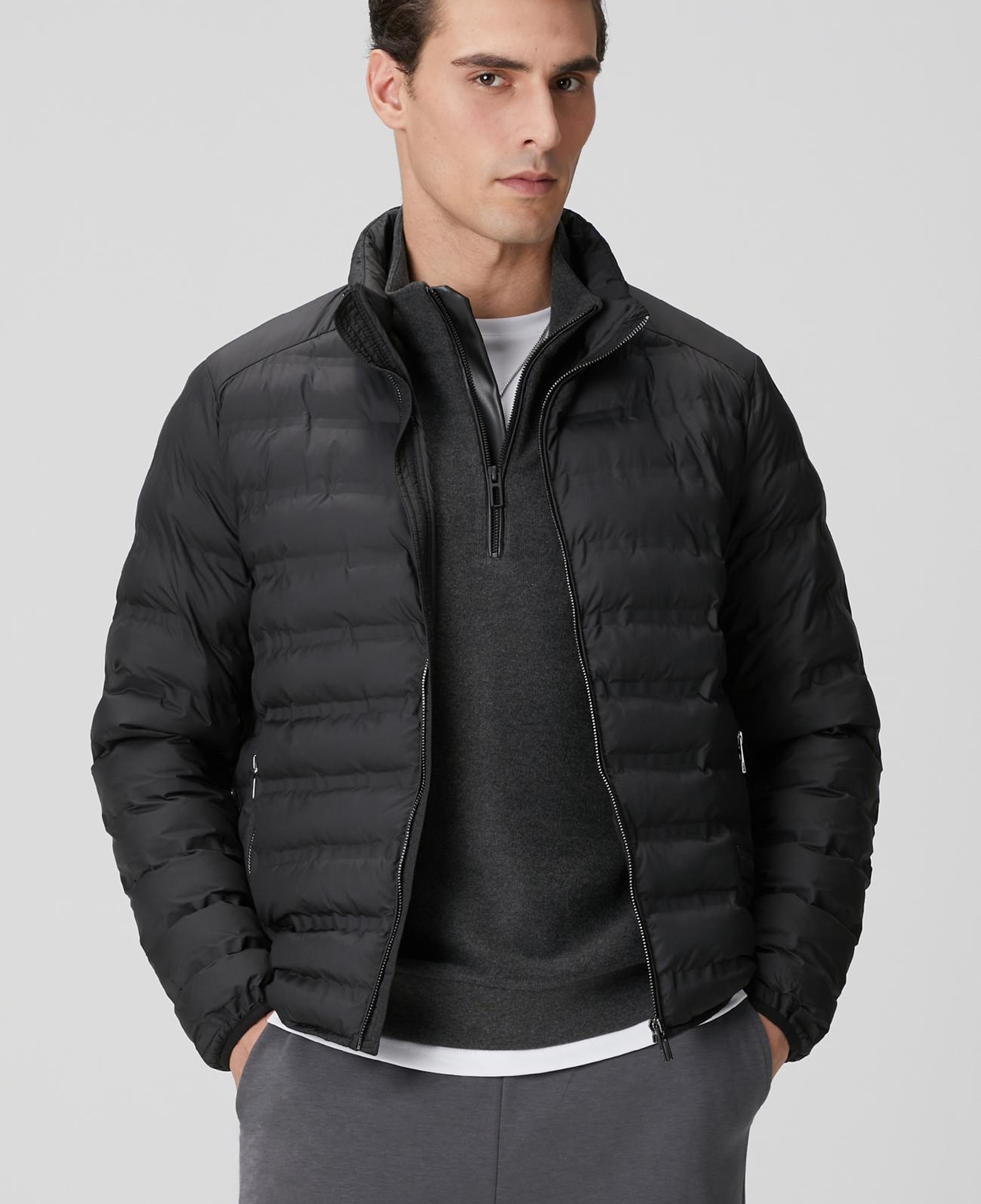 Network Erkek Siyah Puffer Mont