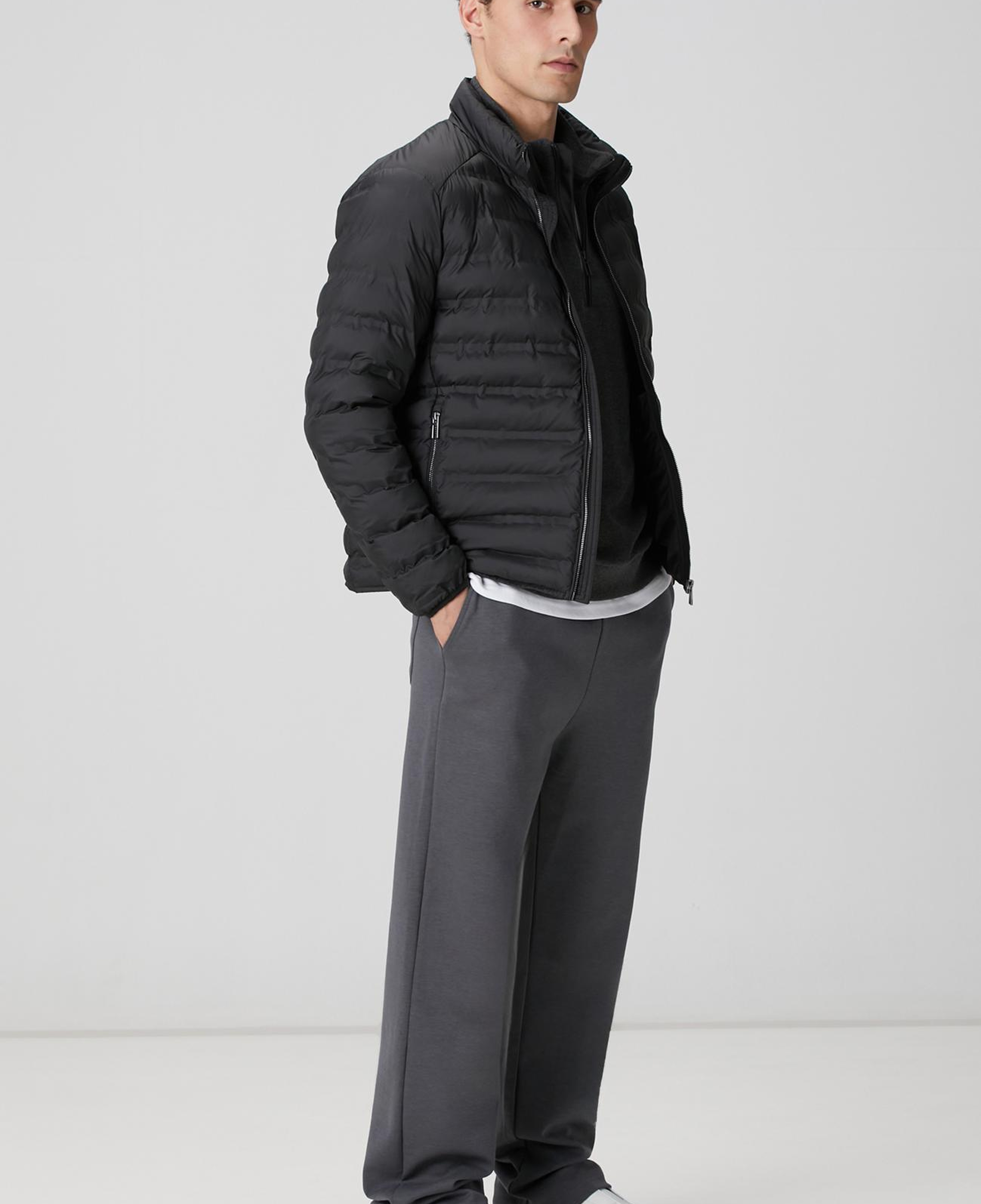 Network Erkek Siyah Puffer Mont