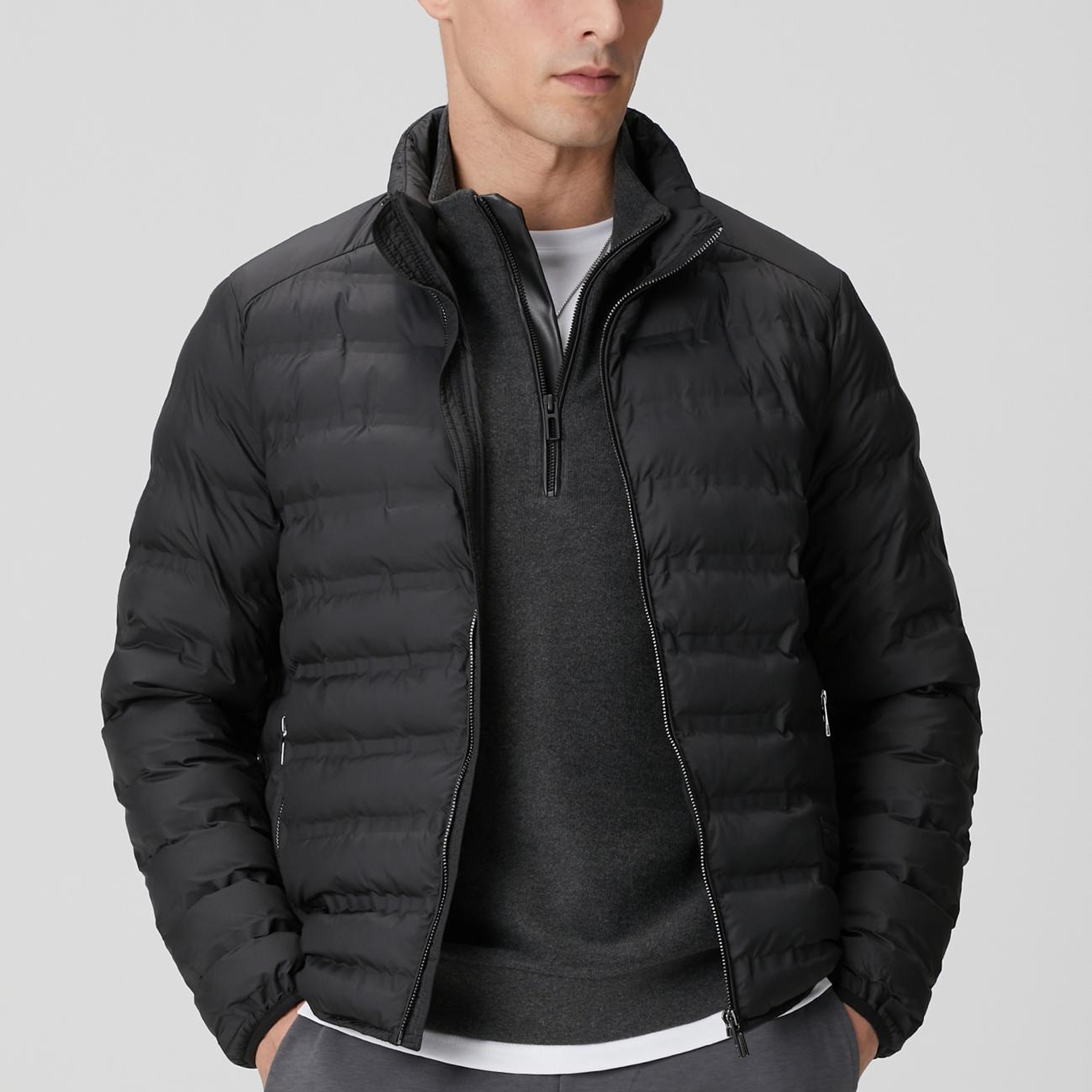 Network Erkek Siyah Puffer Mont