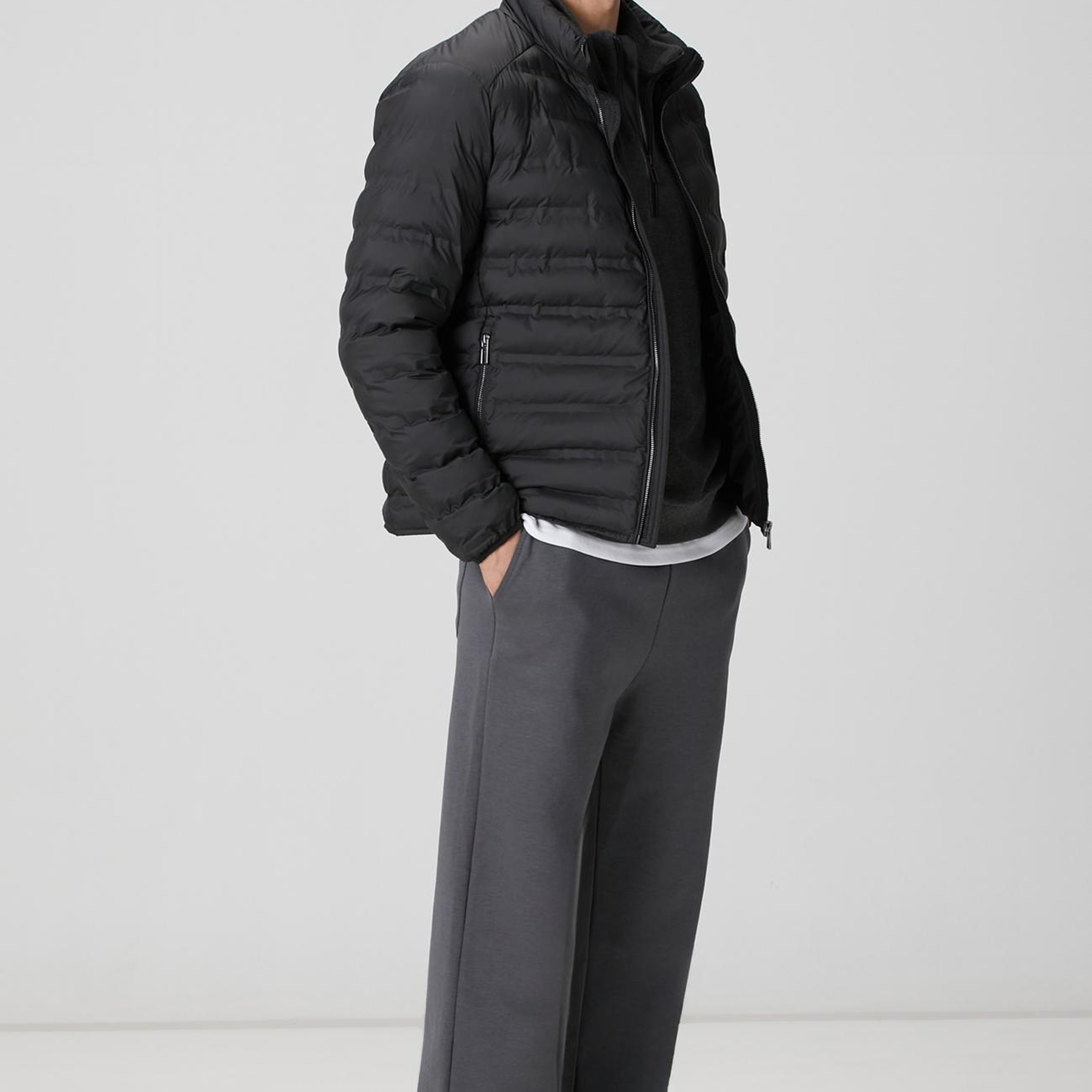 Network Erkek Siyah Puffer Mont