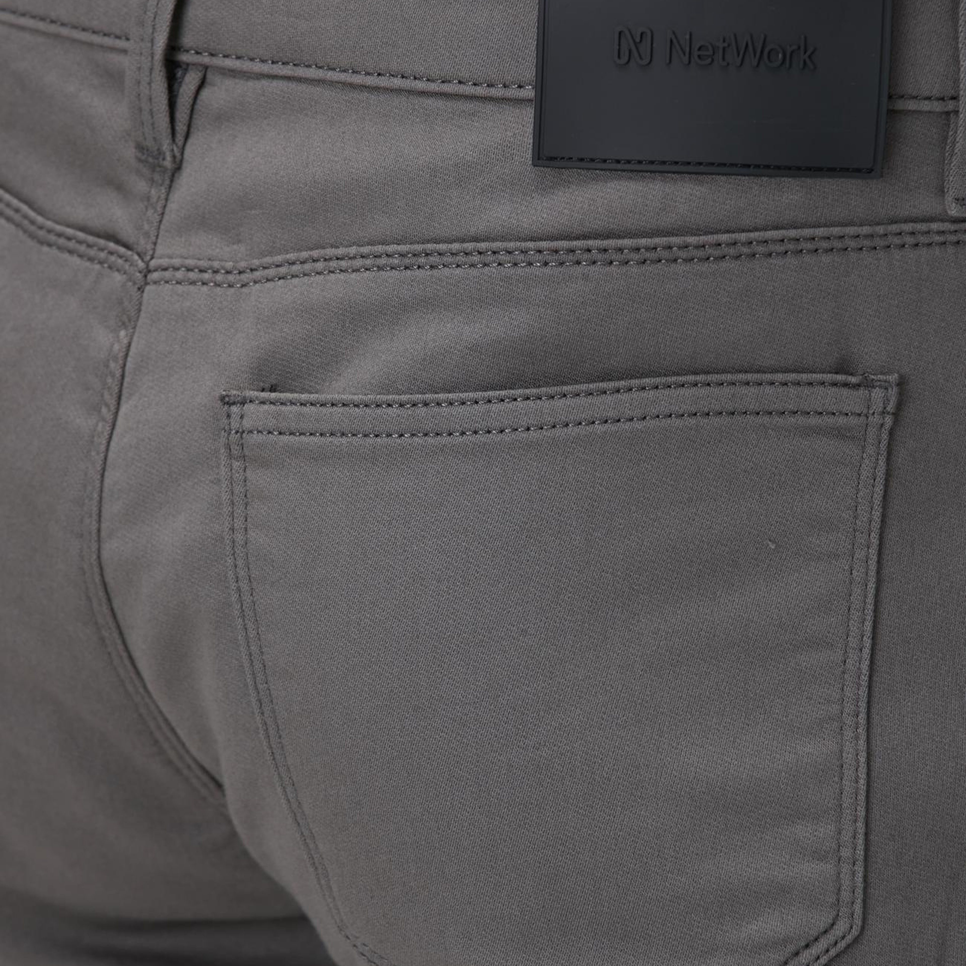 Network Erkek Gri Casual Pantolon