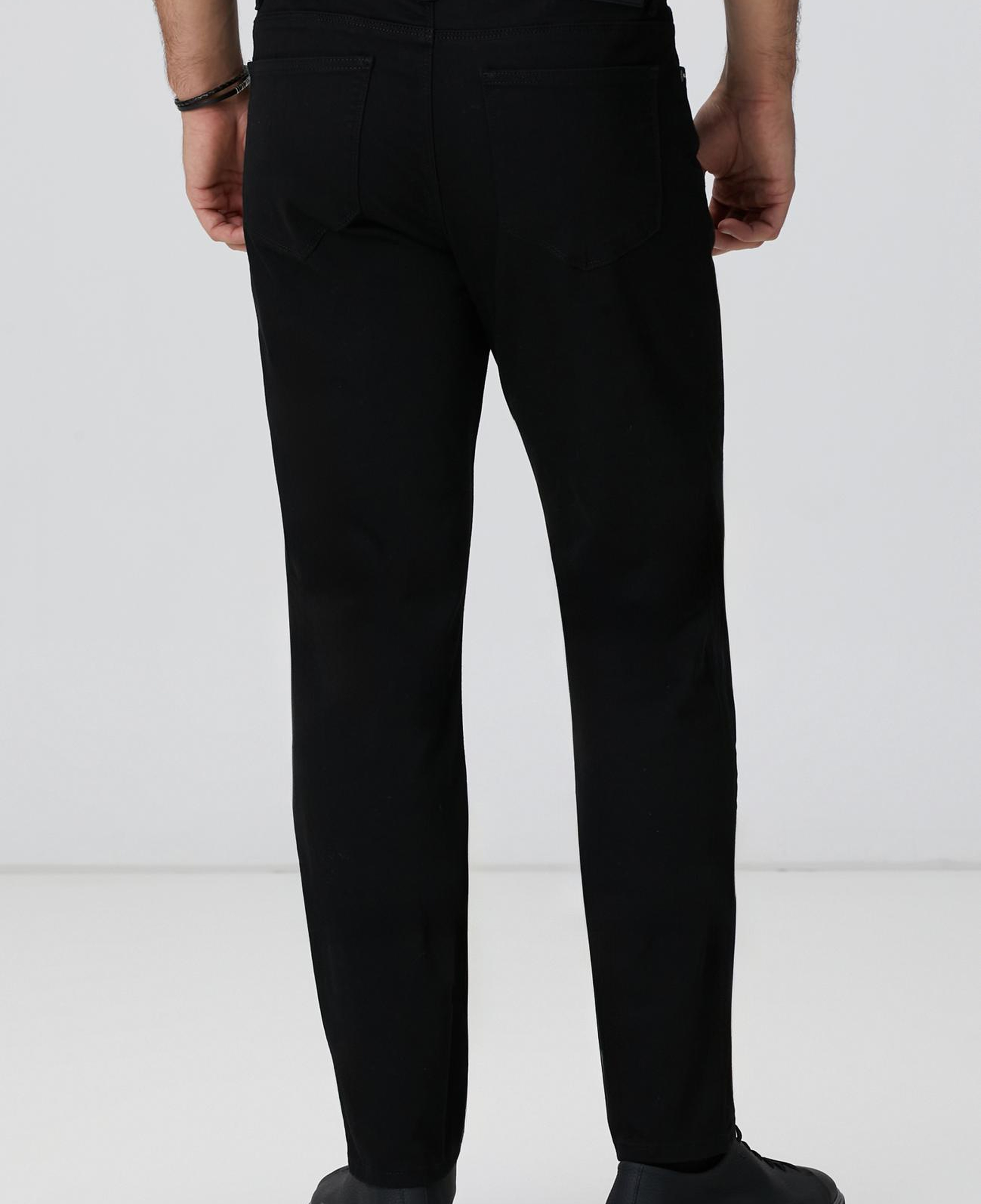 Network Erkek Siyah Casual Pantolon