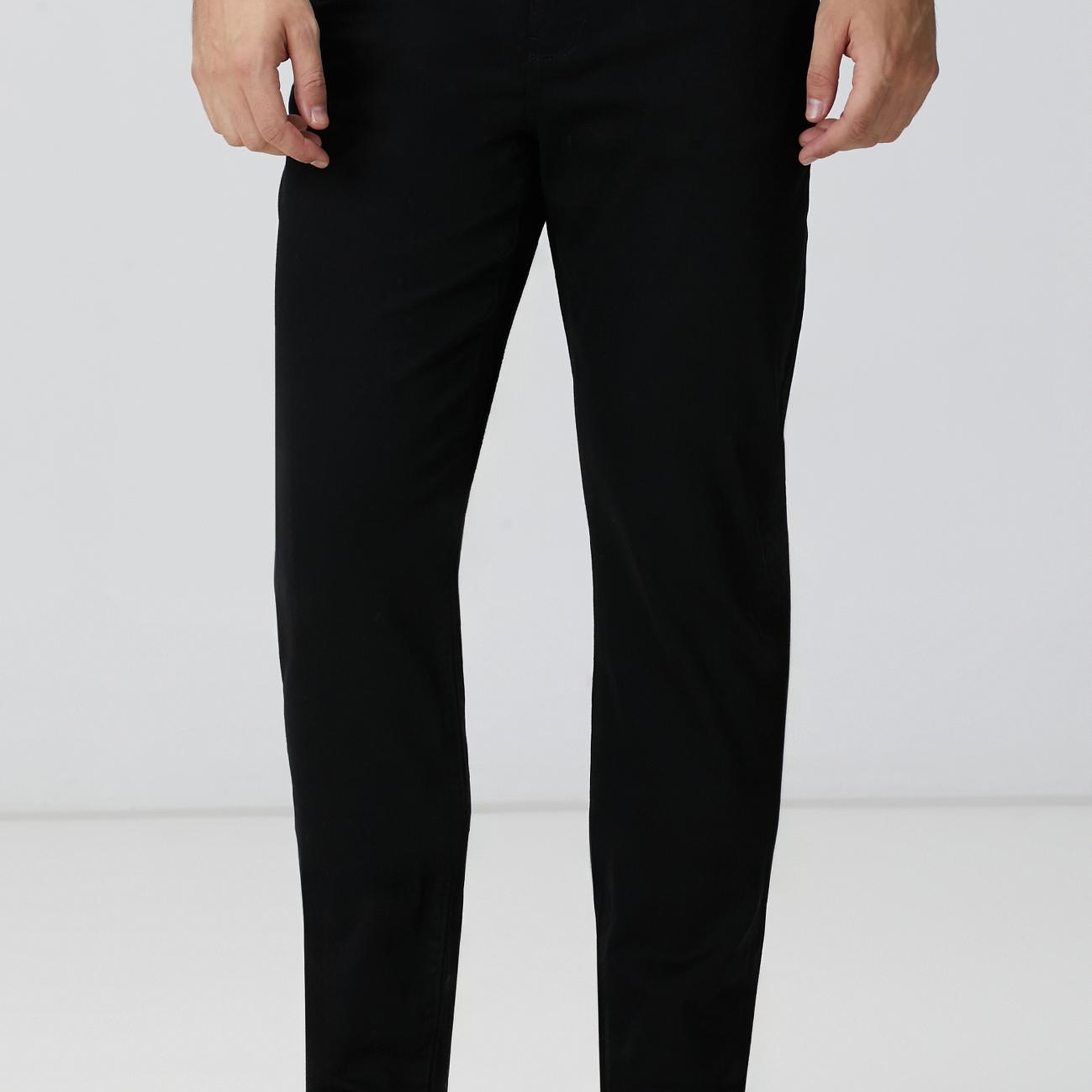 Network Erkek Siyah Casual Pantolon