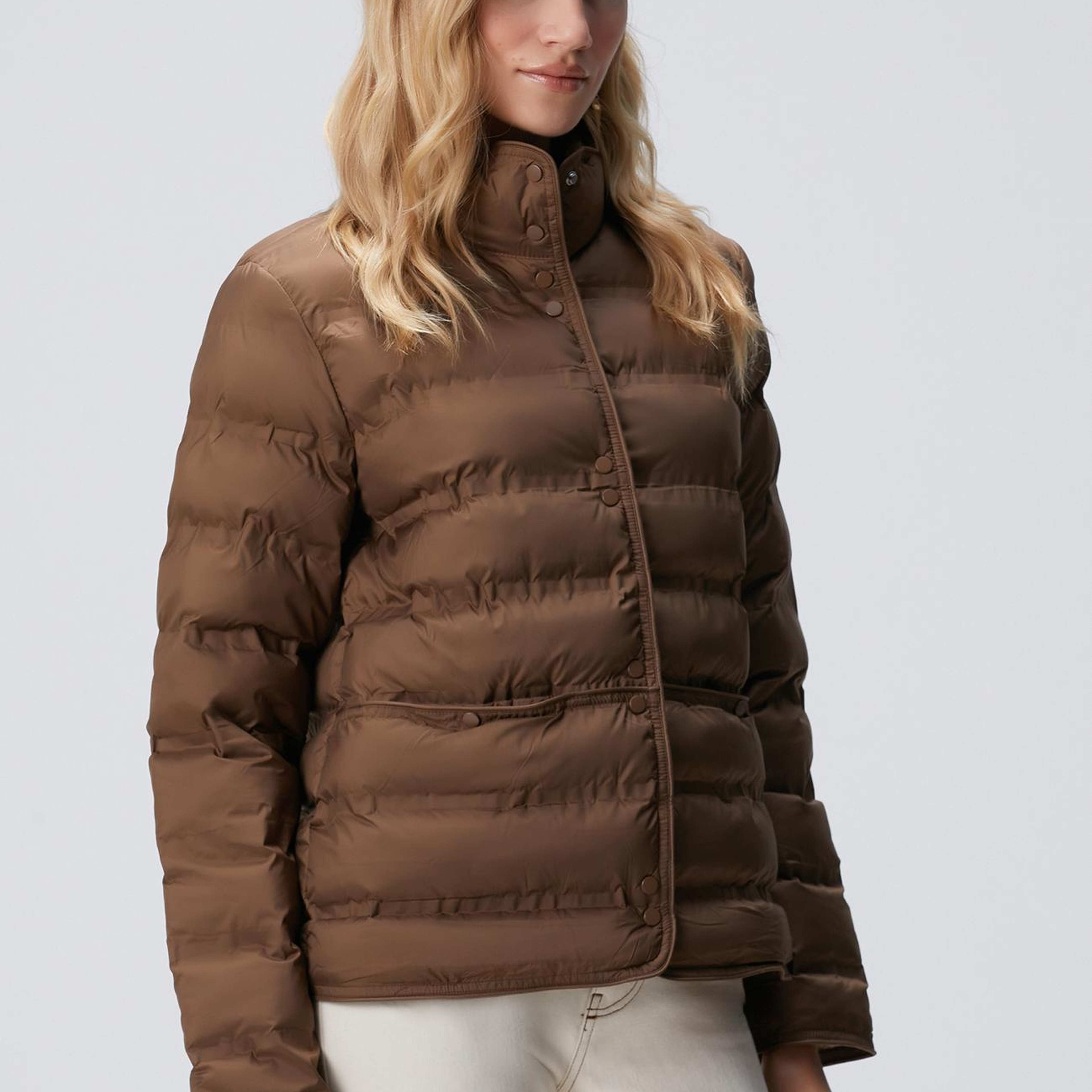 Network Kadın Haki Puffer Mont