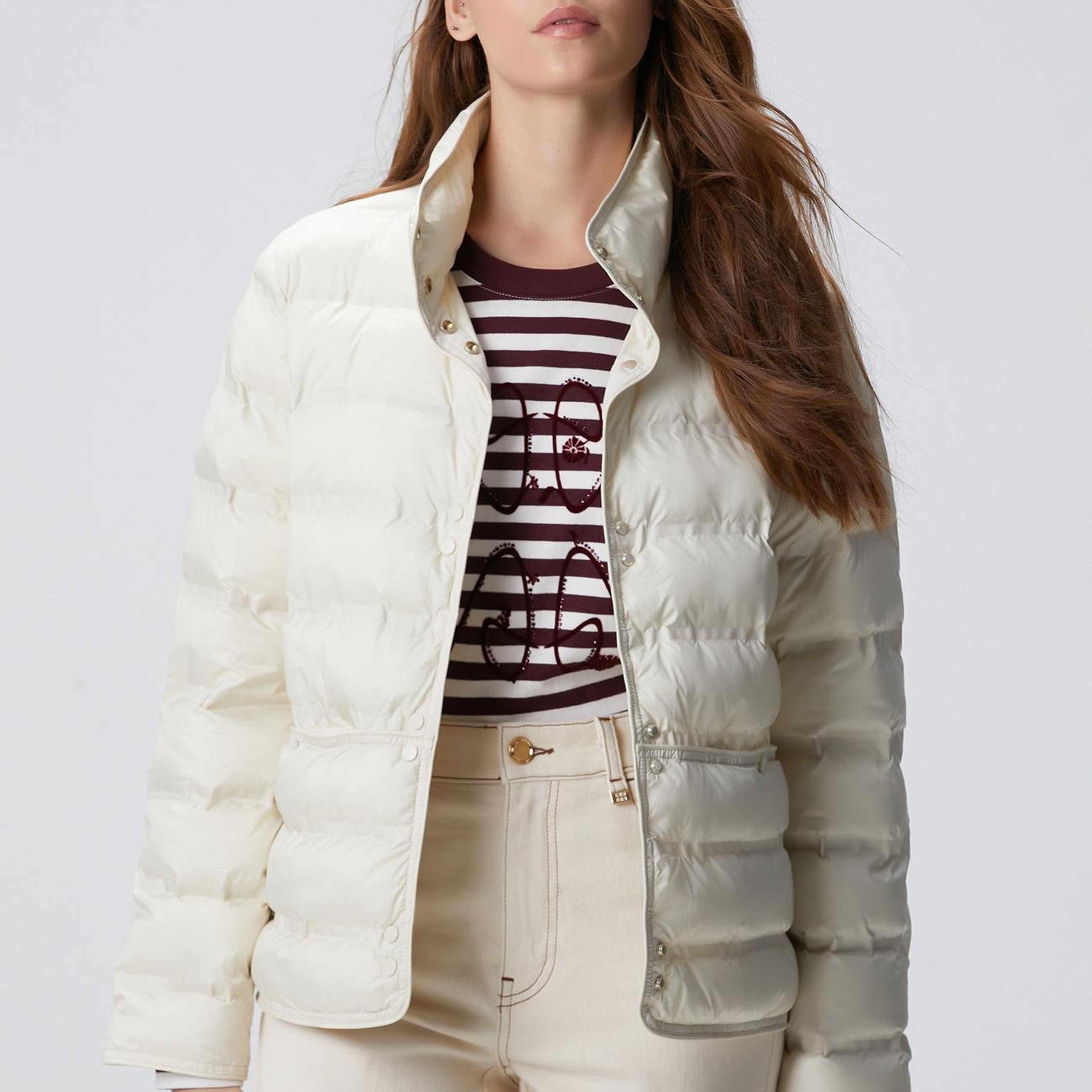 Network Kadın Kırık Beyaz Puffer Mont