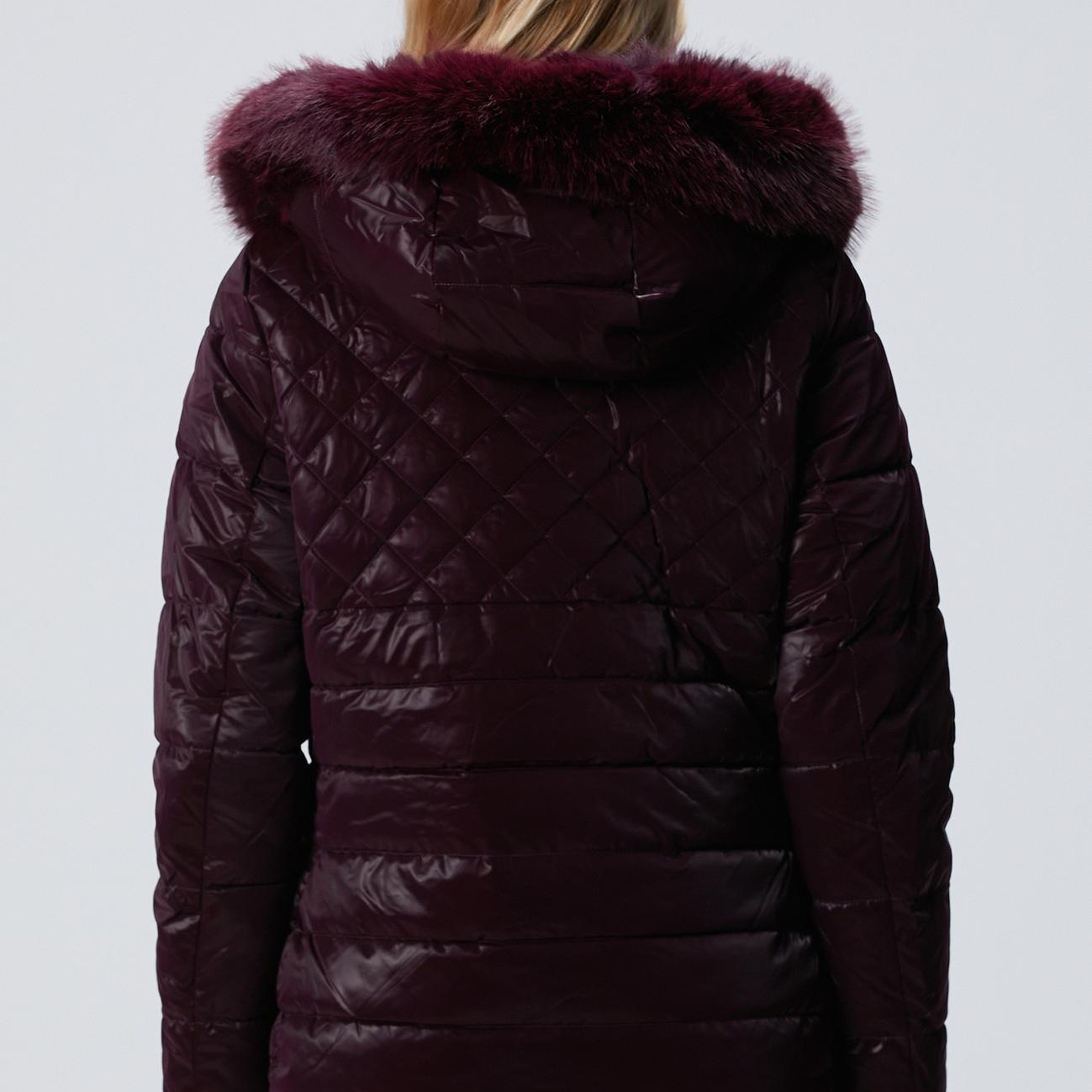 Network Kadın N-Tech Mürdüm Çift Taraflı Mont