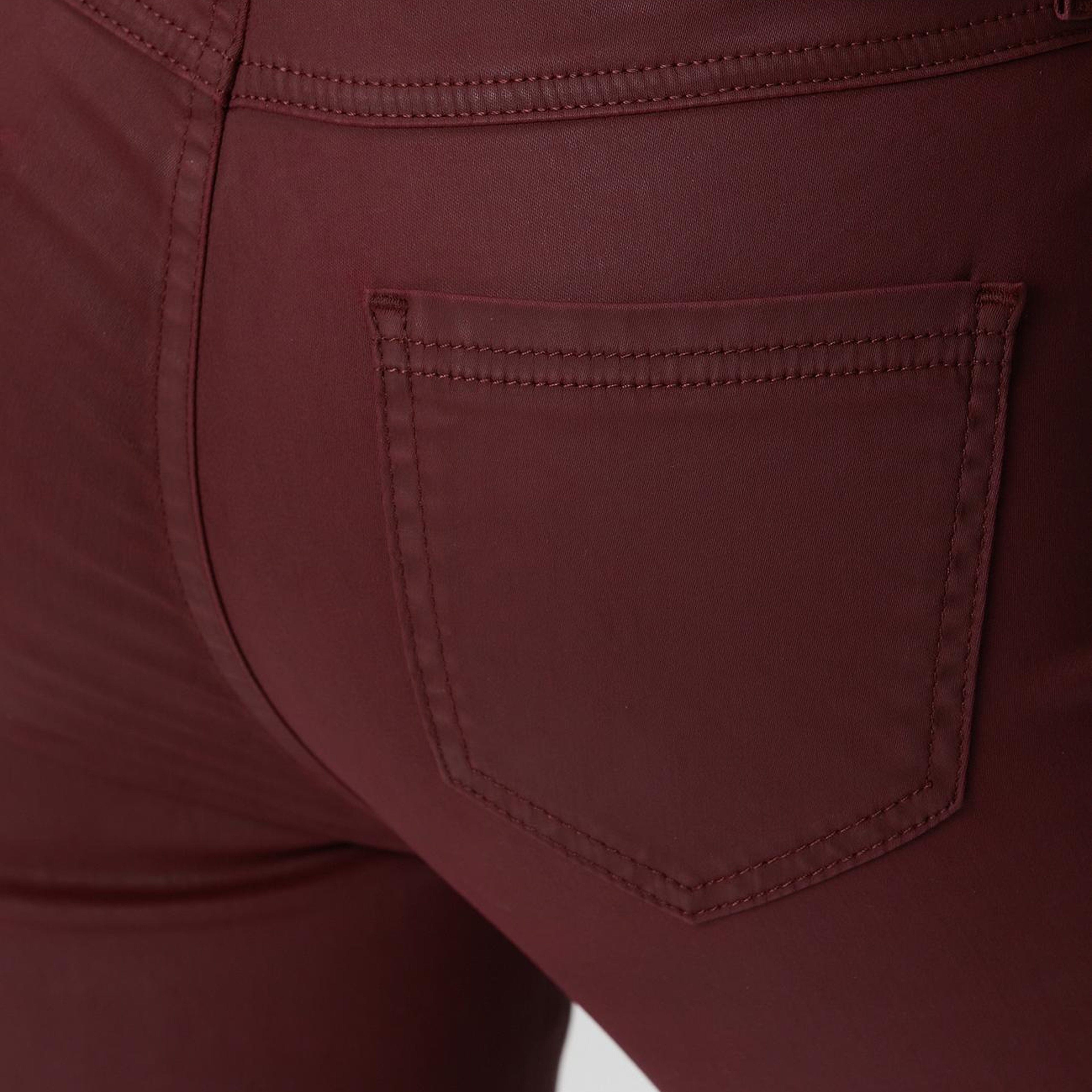Network Kadın Bordo Denim Pantolon