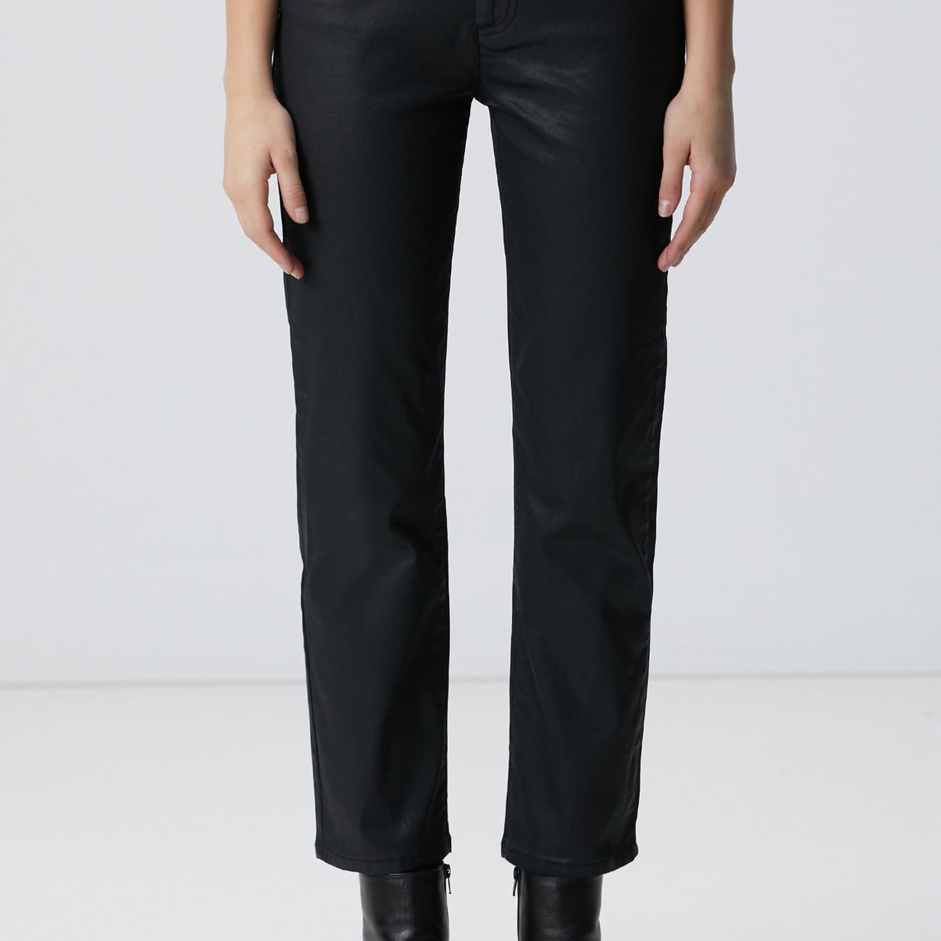Network Kadın Siyah Denim Pantolon