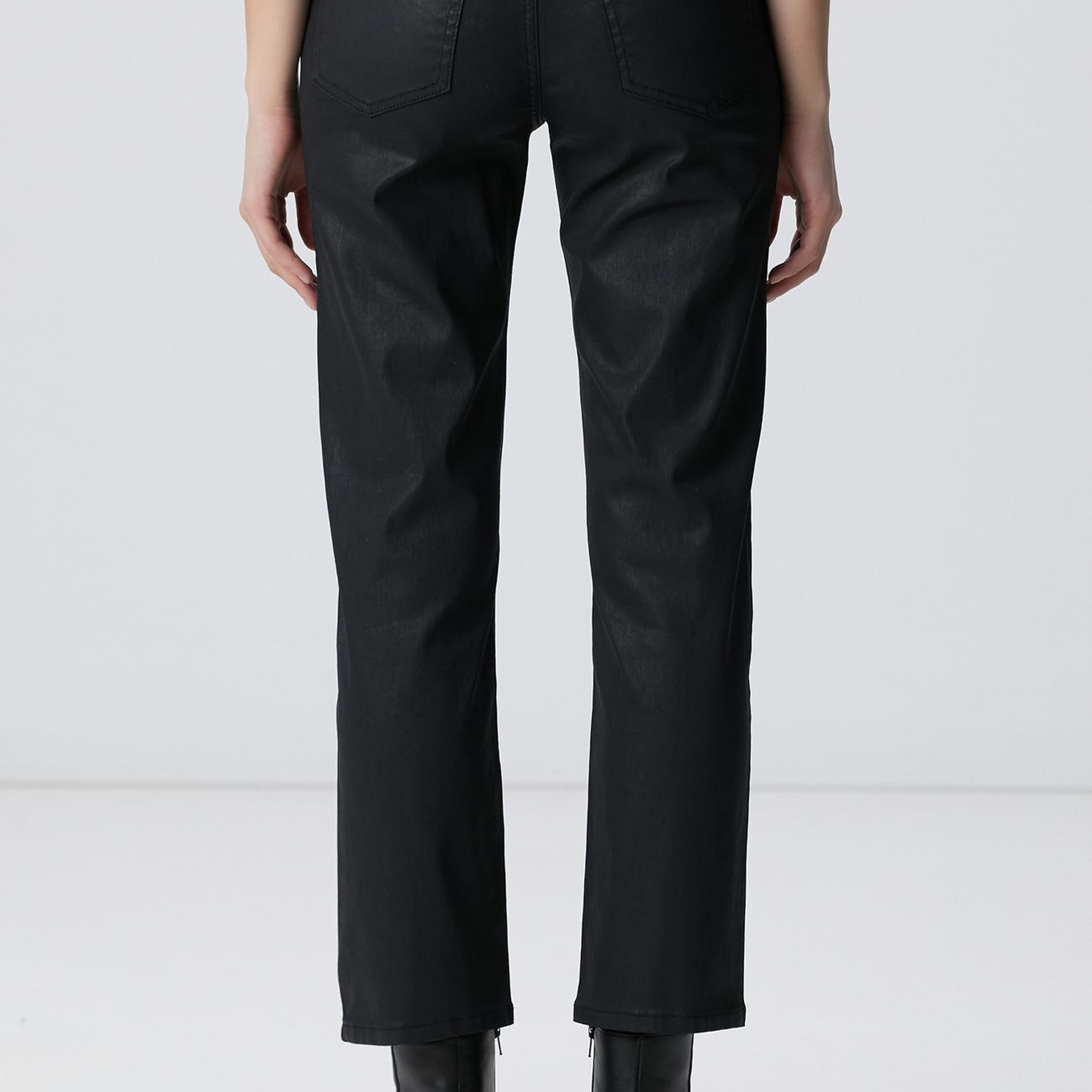 Network Kadın Siyah Denim Pantolon
