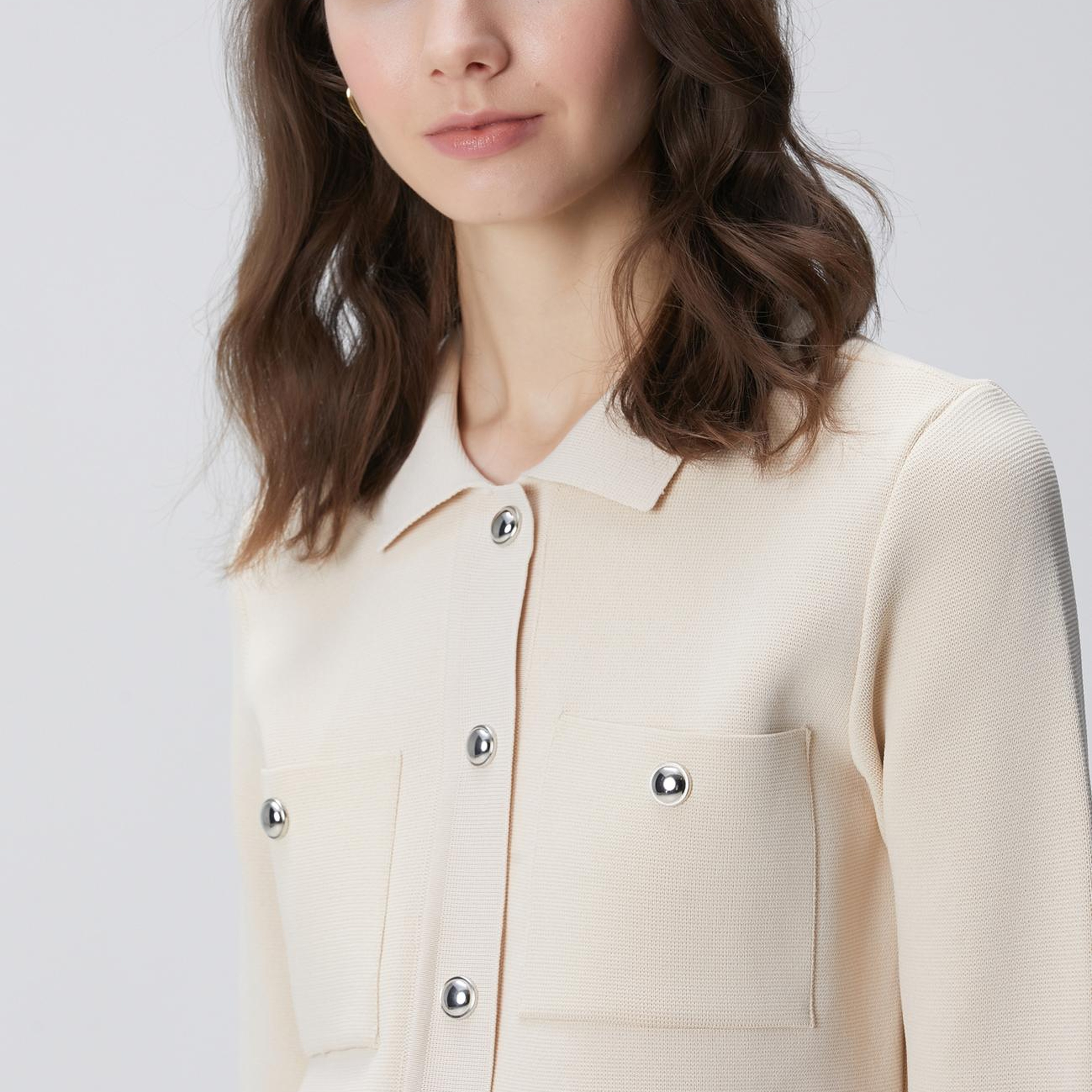 Network Kadın Taş Triko Ceket