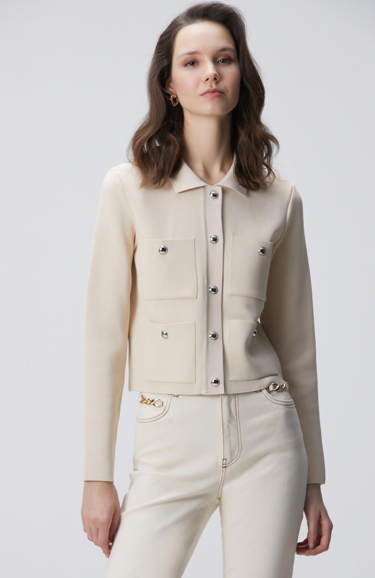 Network Kadın Taş Triko Ceket