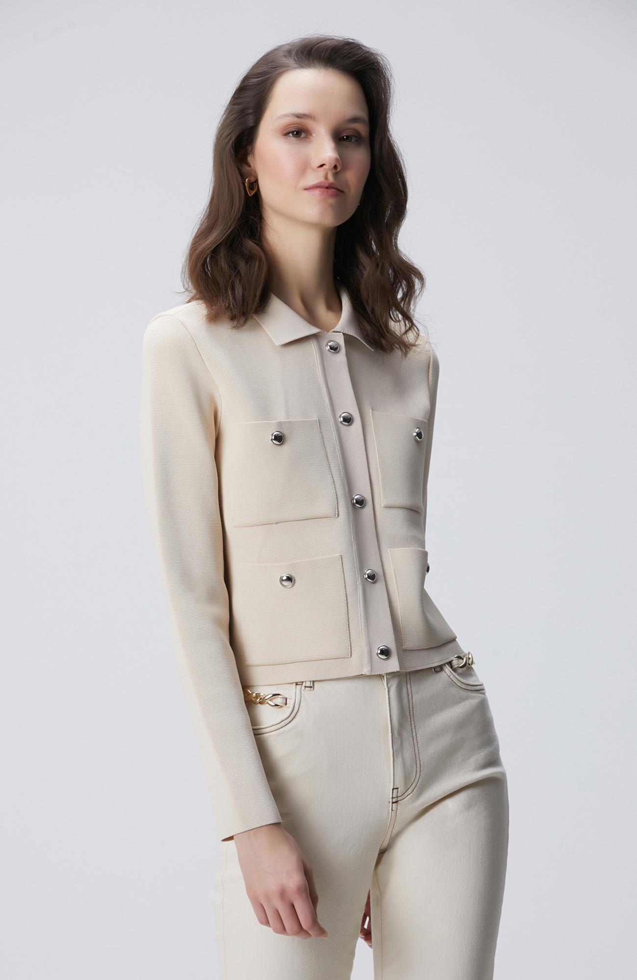 Network Kadın Taş Triko Ceket