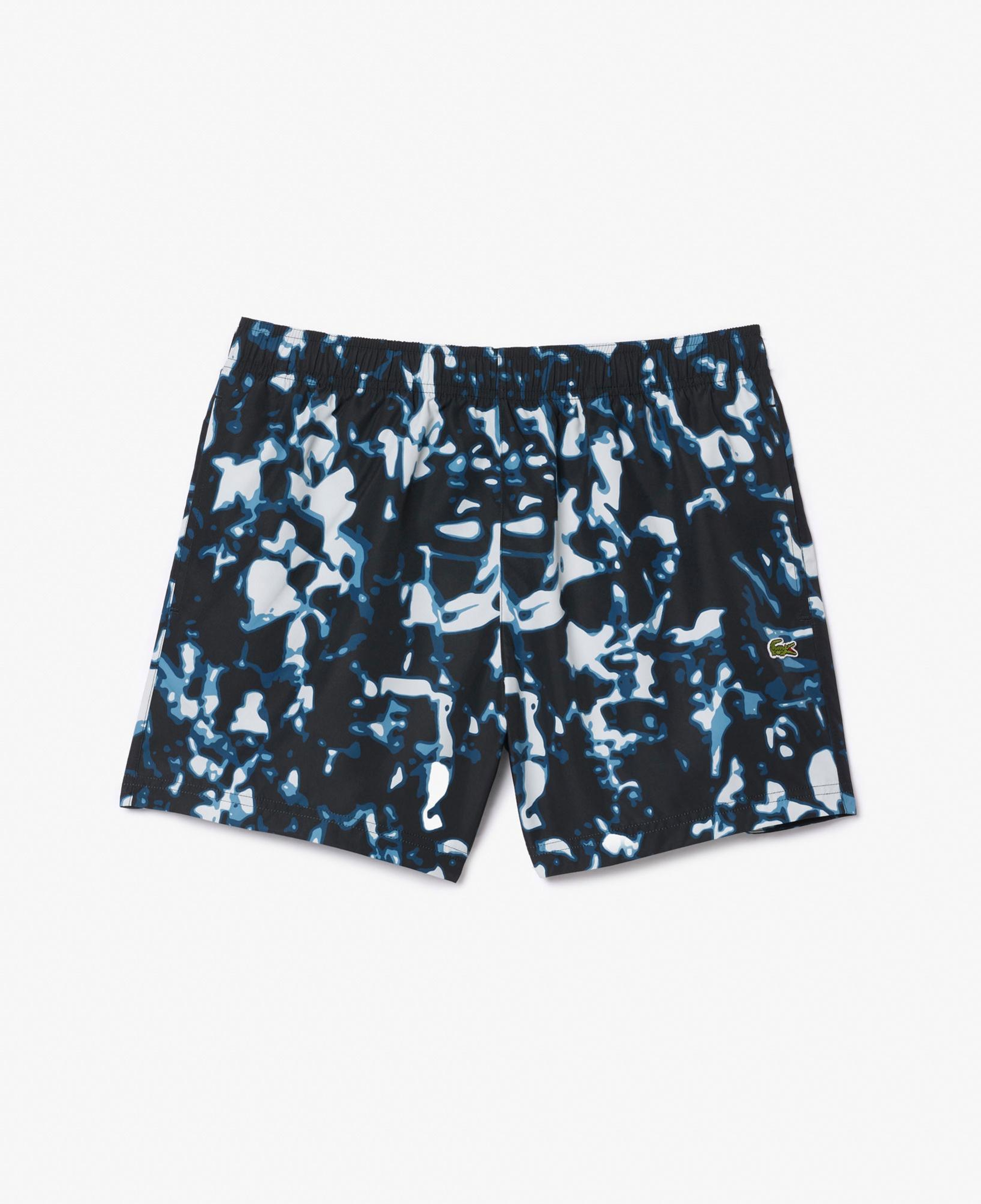 Lacoste Erkek Desenli Lacivert Deniz Şortu
