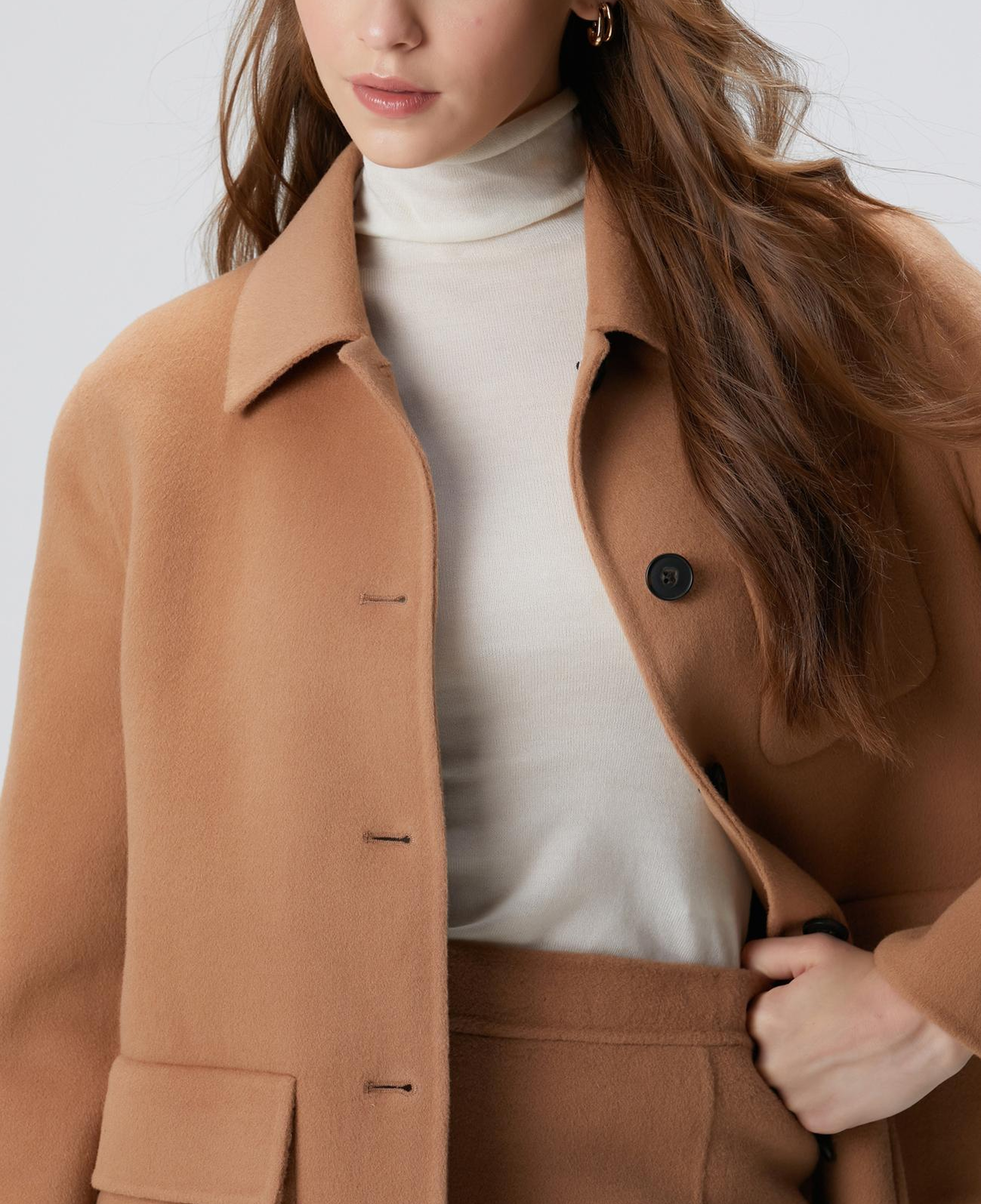 Network Kadın Limited Camel Yün Etek