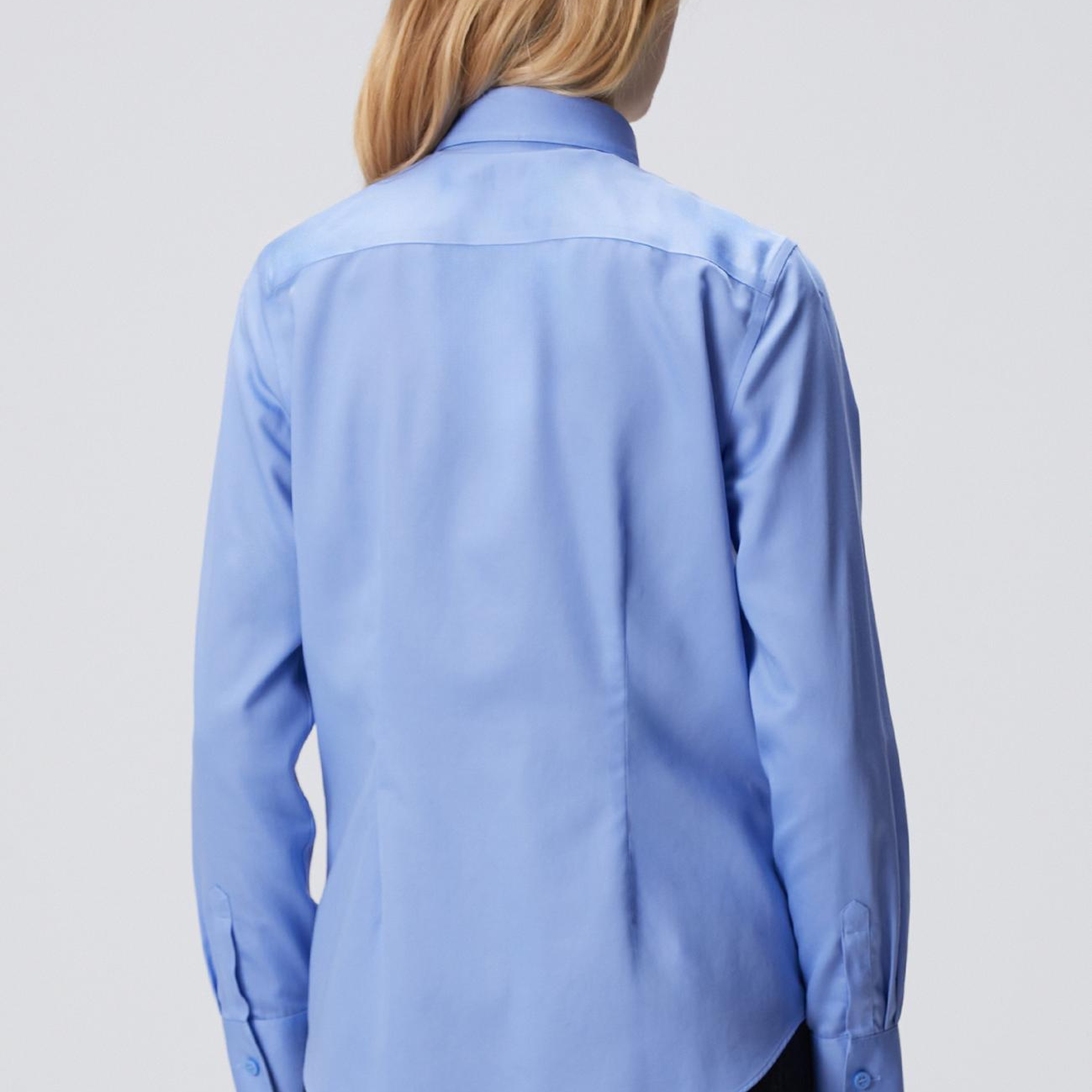 Network Kadın Non-Iron Mavi Gömlek