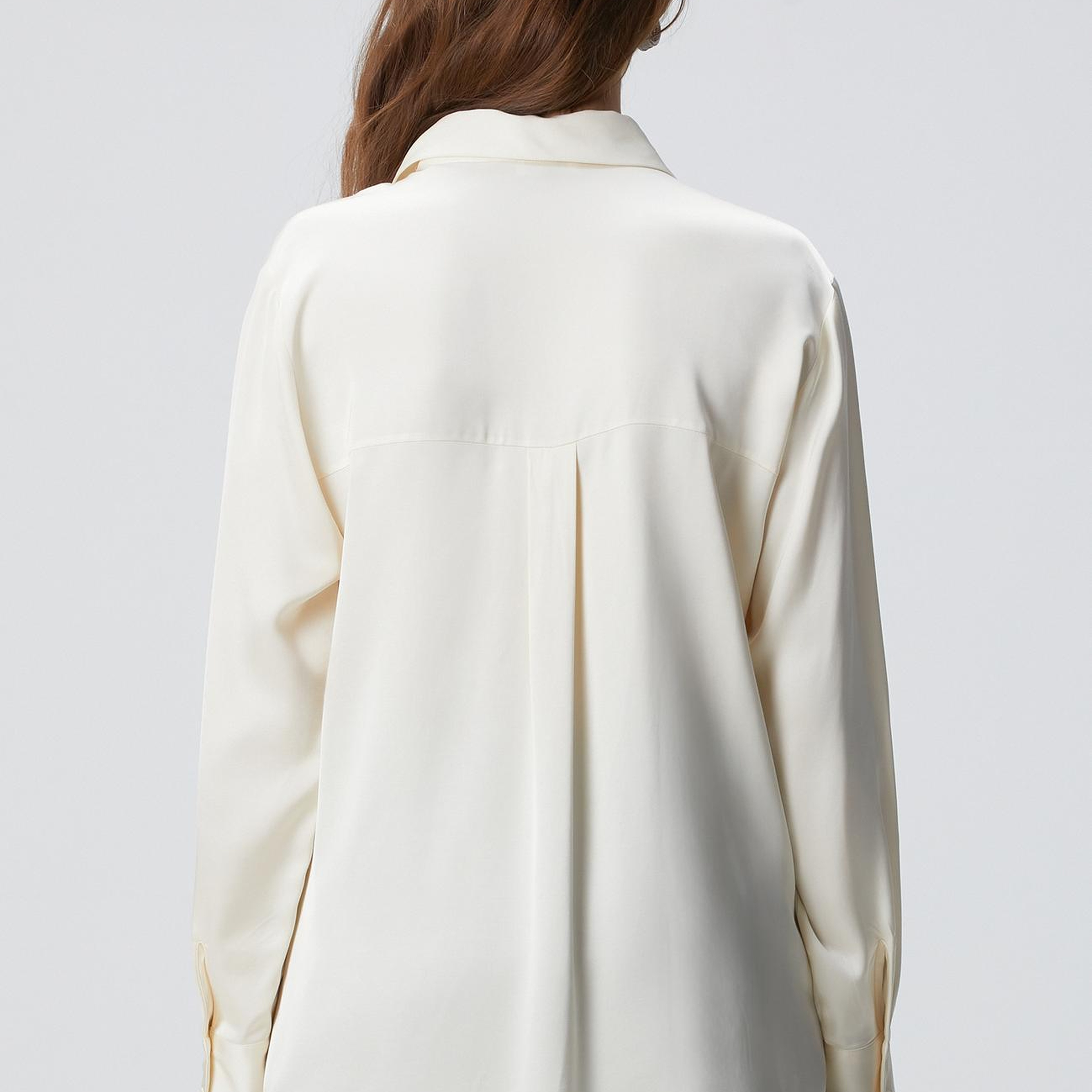 Network Kadın Kırık Beyaz Saten Gömlek