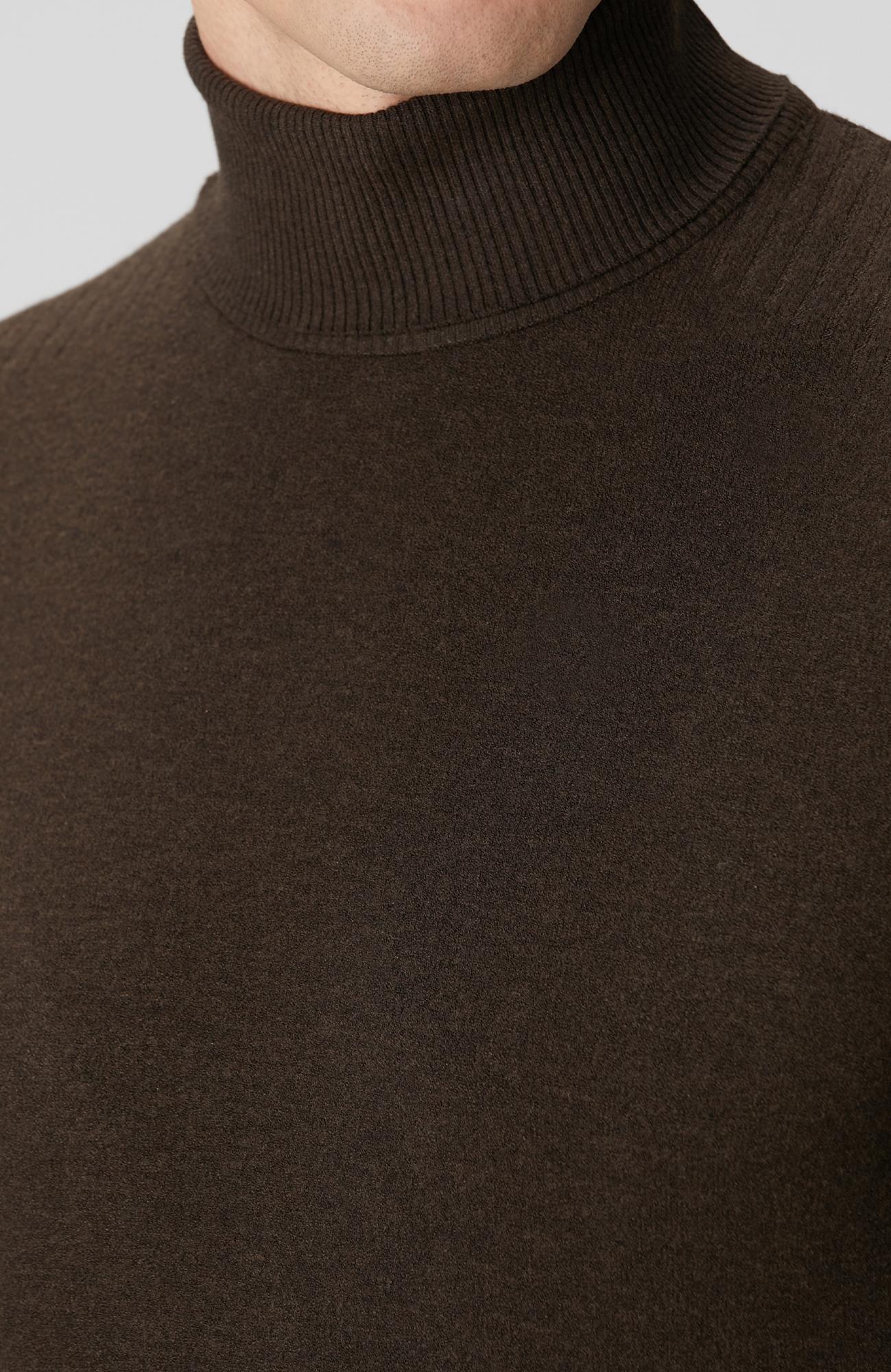 Network Erkek Kahverengi Balıkçı Yaka Triko Kazak