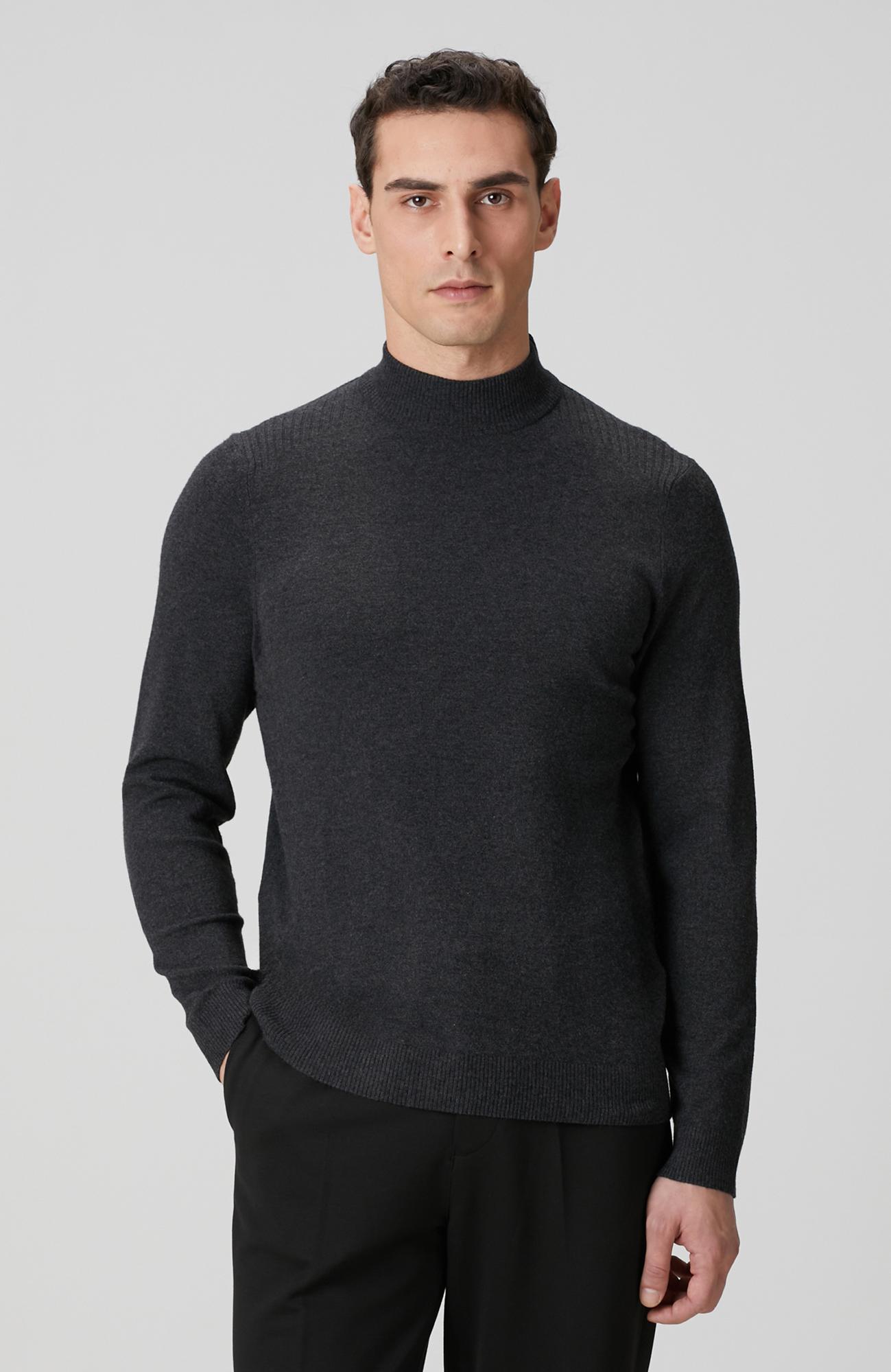 Network Erkek Antrasit Yarım Balıkçı Yaka Kazak