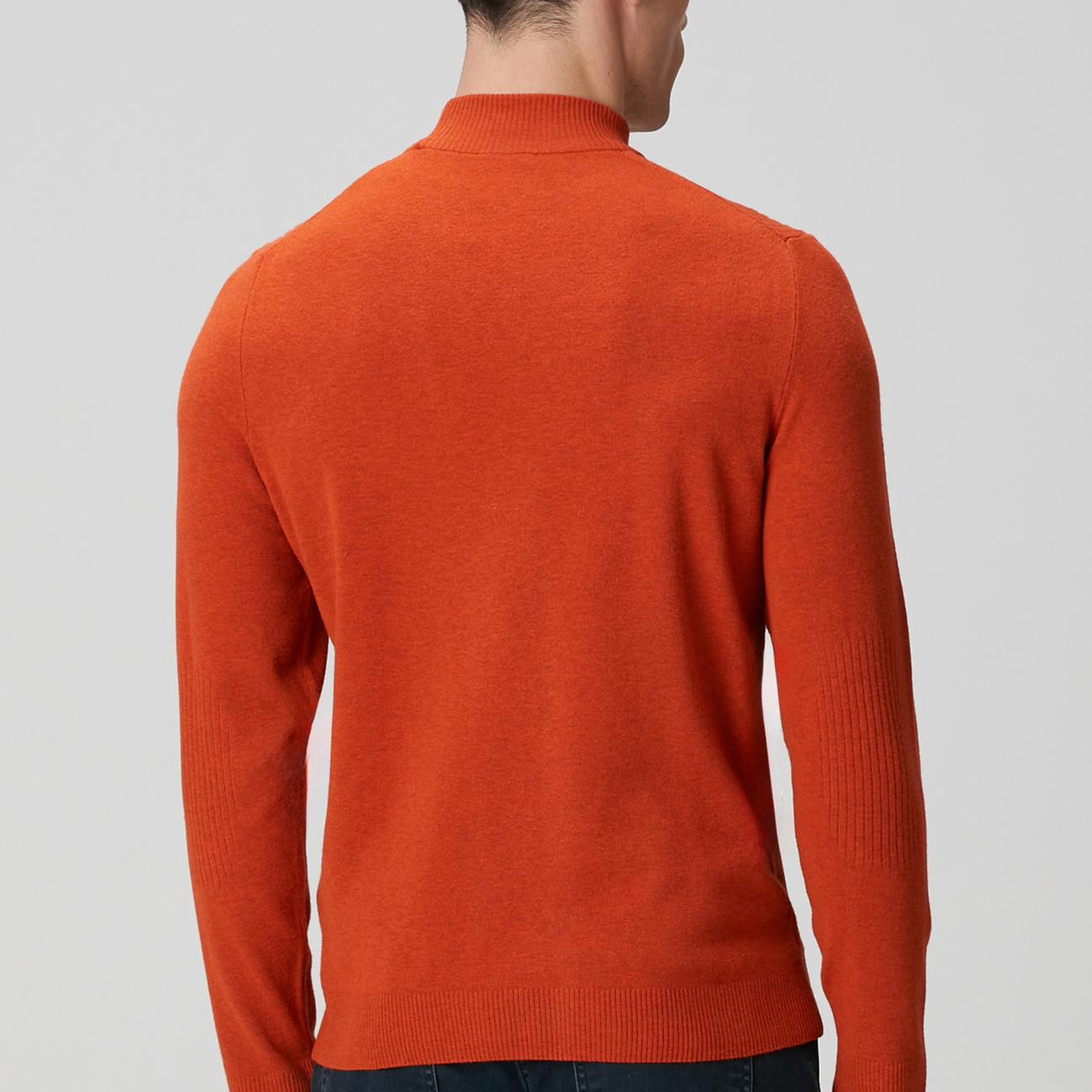 Network Erkek Karamel Yarım Balıkçı Yaka Kazak