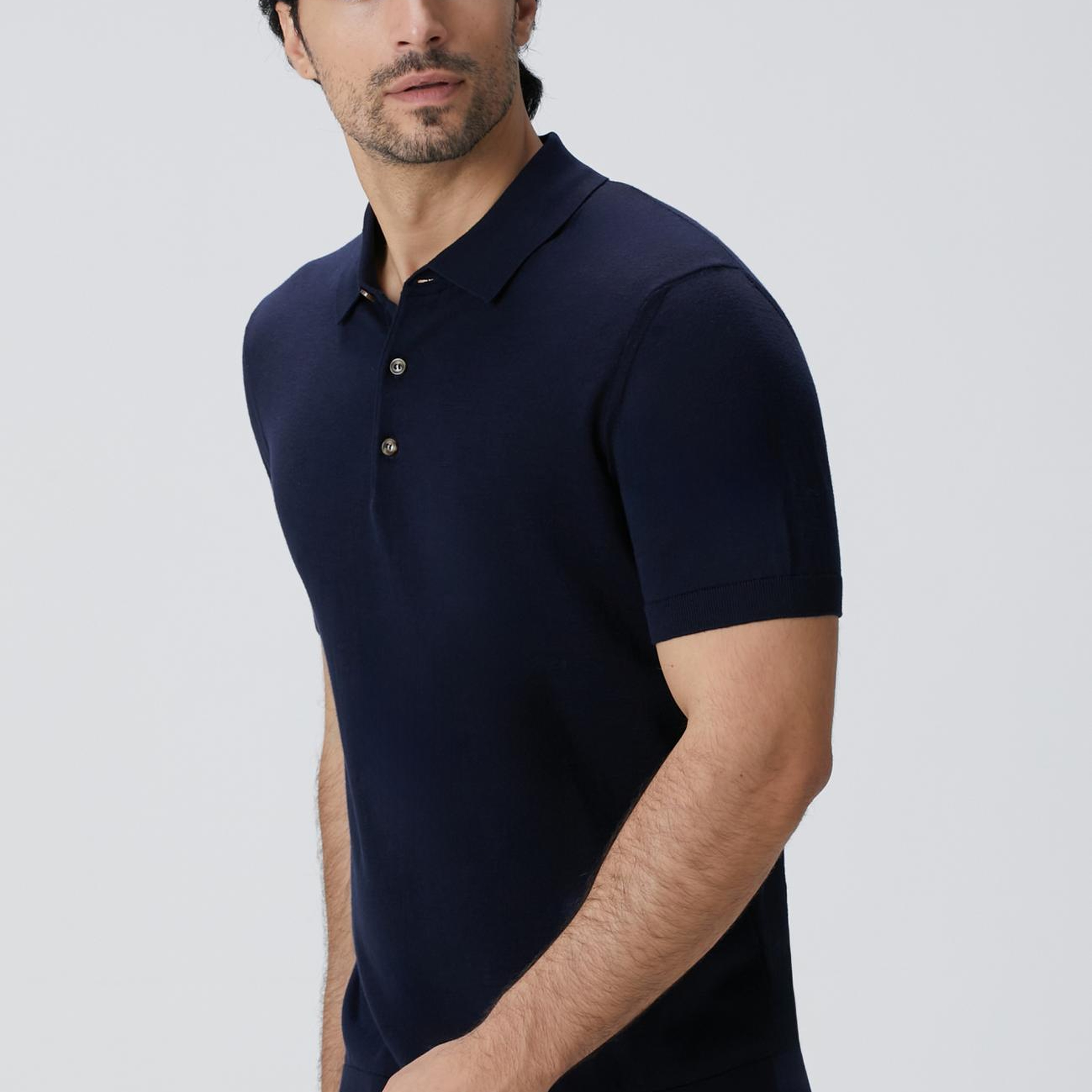 Network Erkek Lacivert Basic Triko Kazak