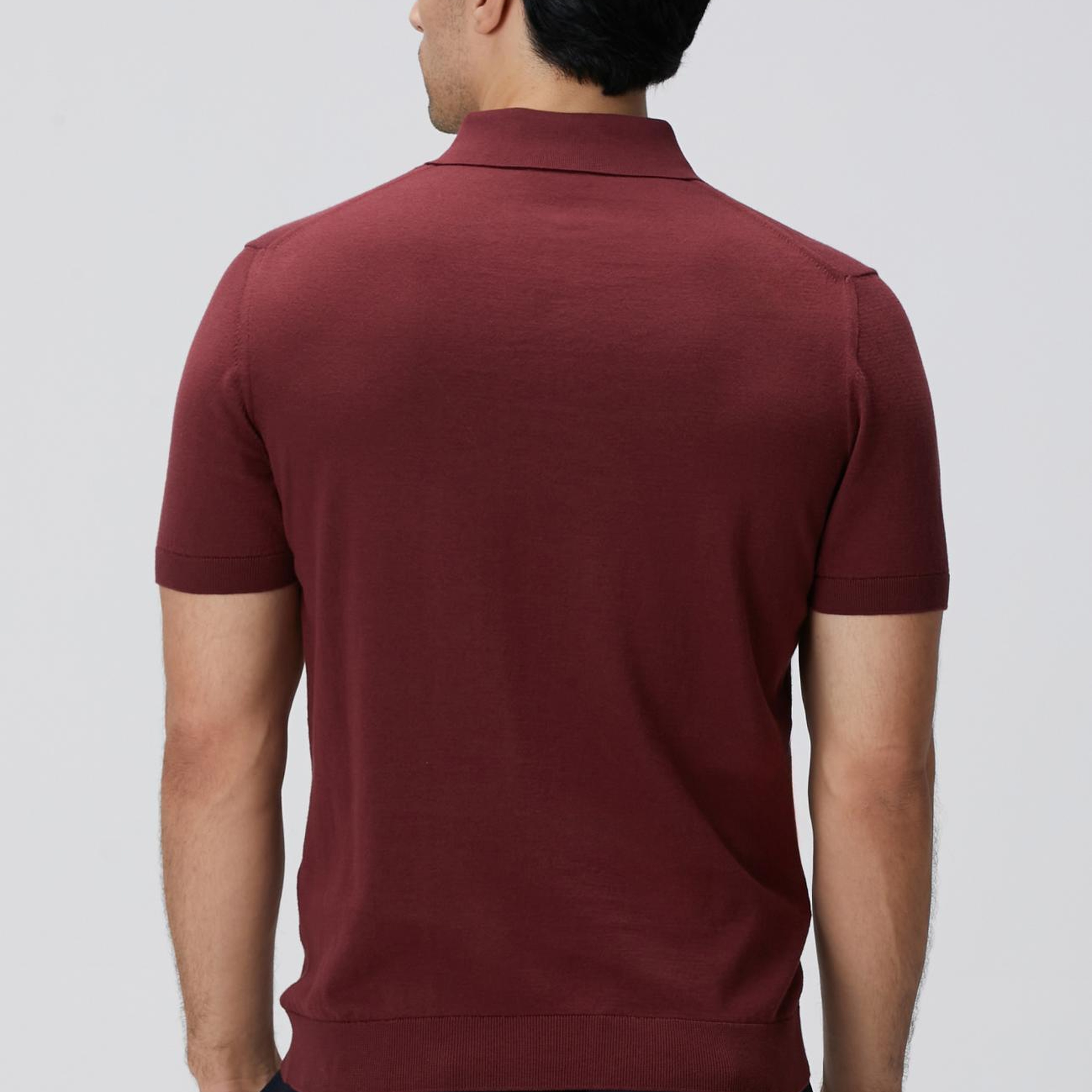 Network Erkek Bordo Basic Triko Kazak