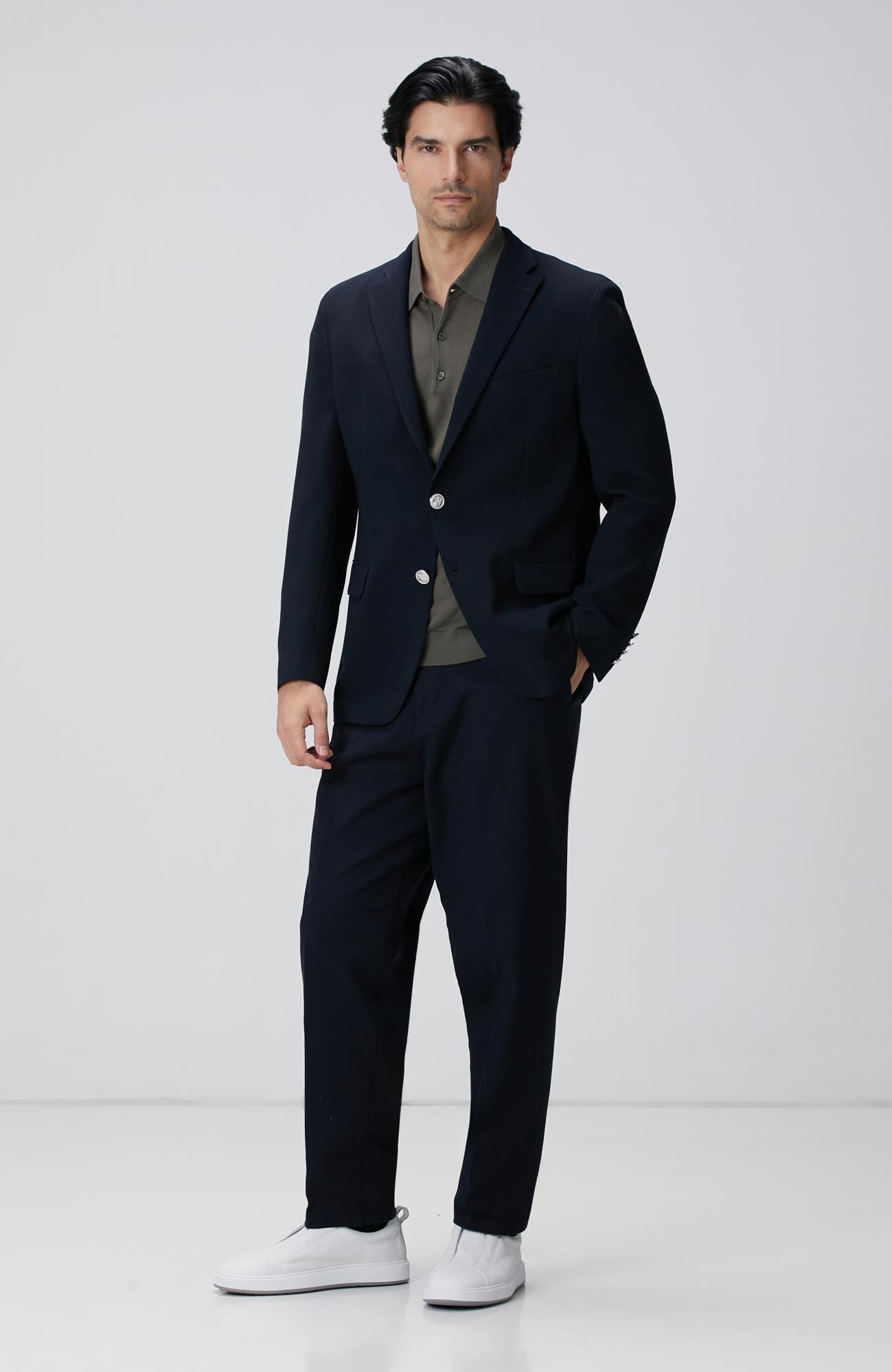 Network Erkek Haki Basic Triko Kazak