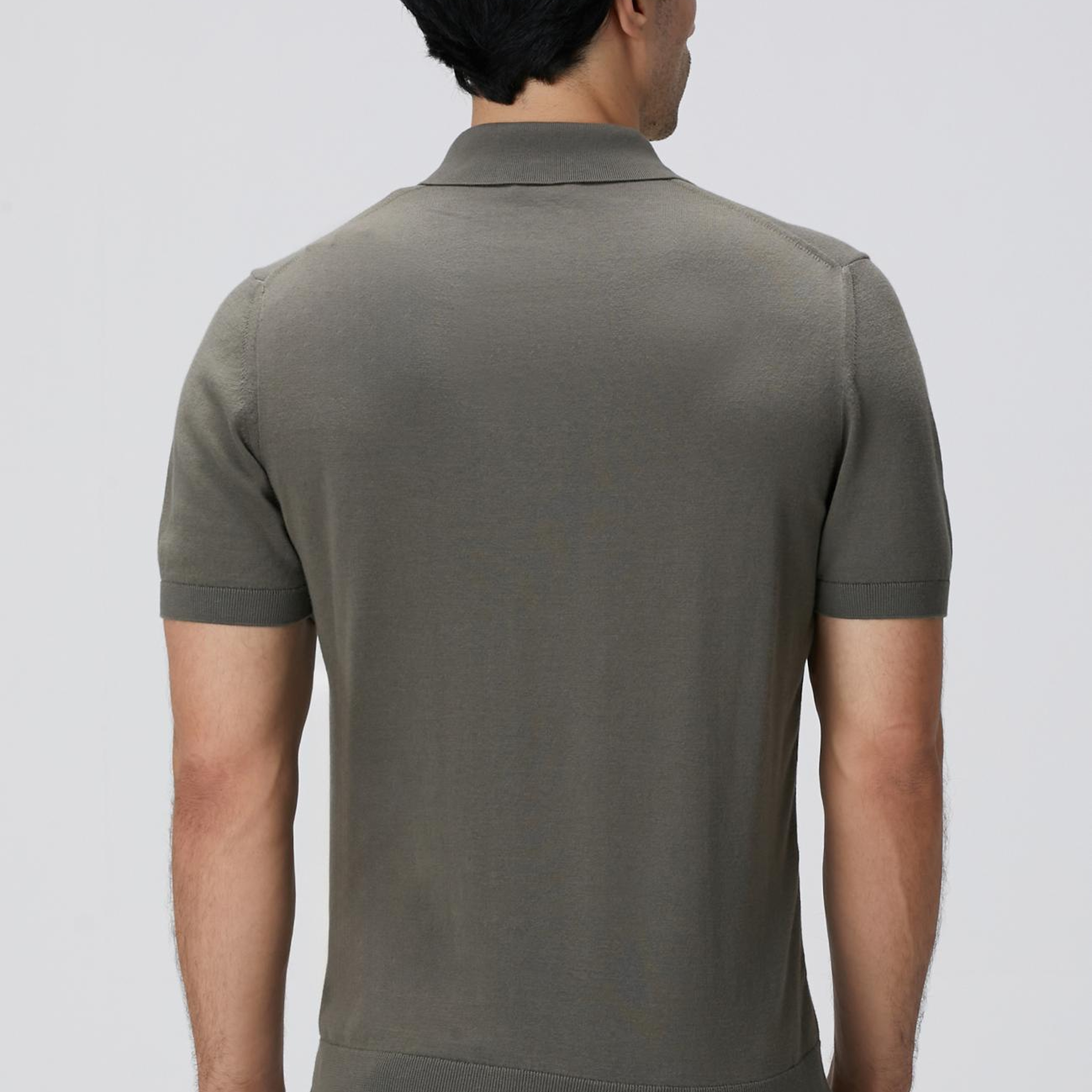 Network Erkek Haki Basic Triko Kazak