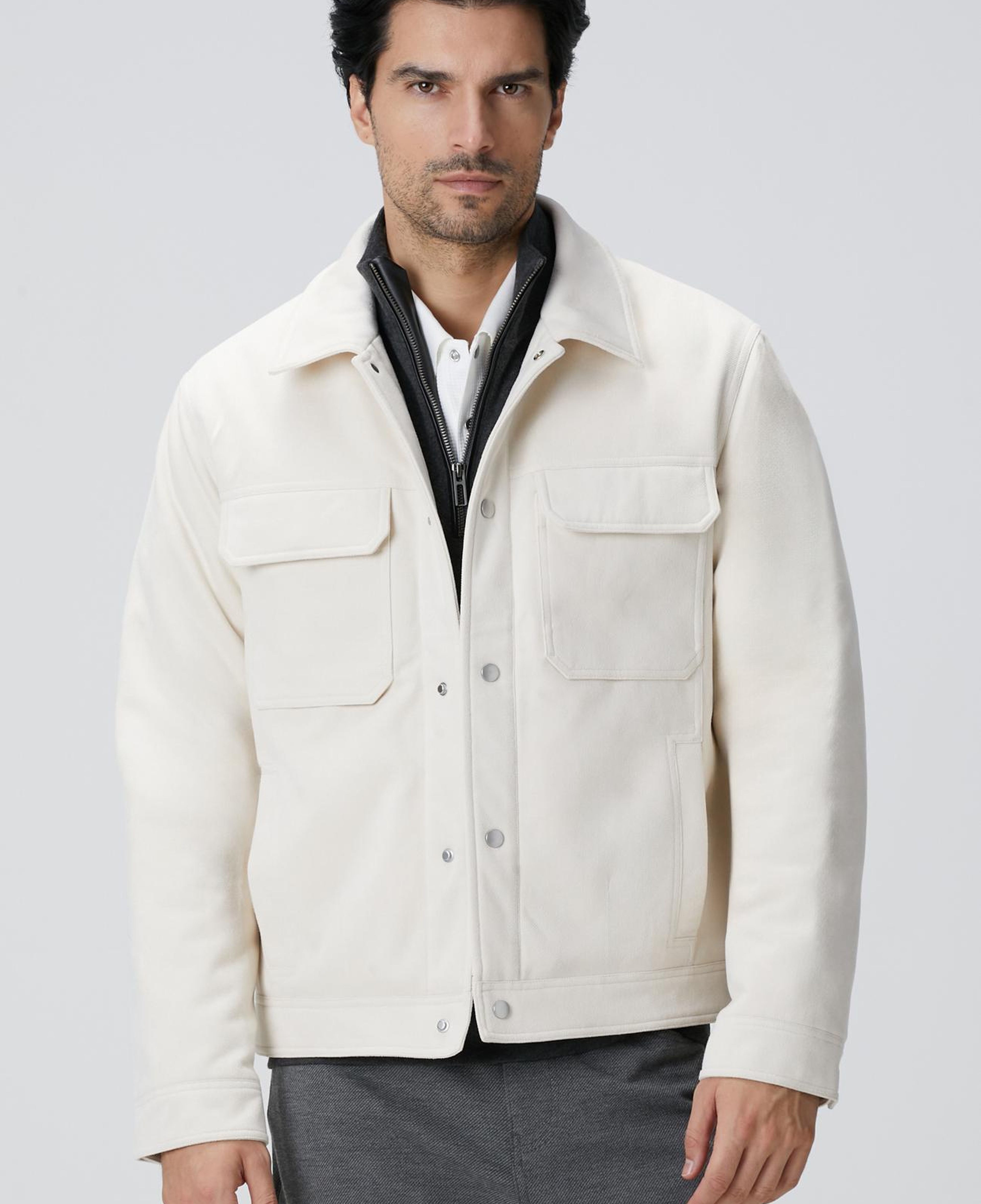 Network Erkek Kırık Beyaz Kapitoneli Mont