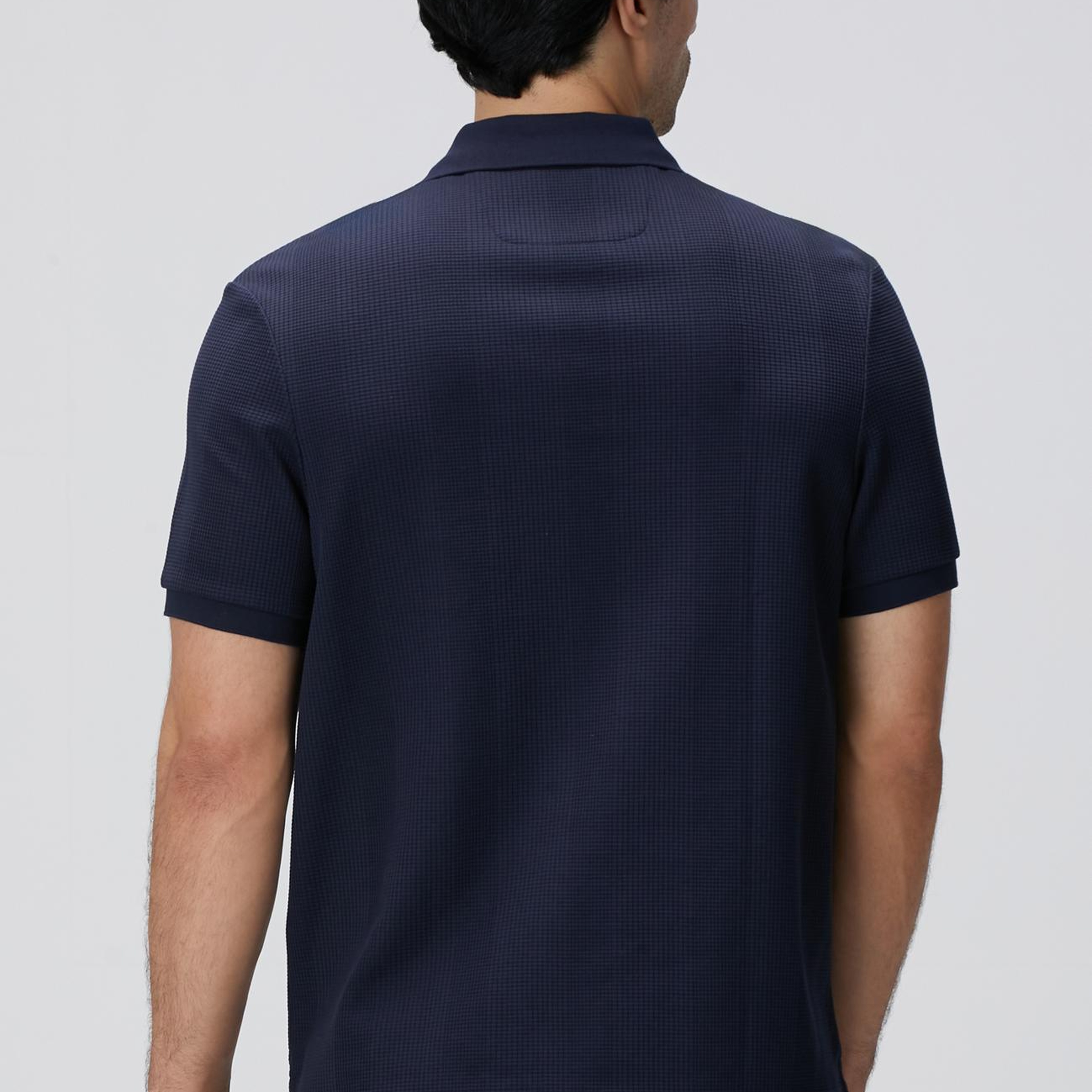 Network Erkek Lacivert Waffle Dokulu T-shirt