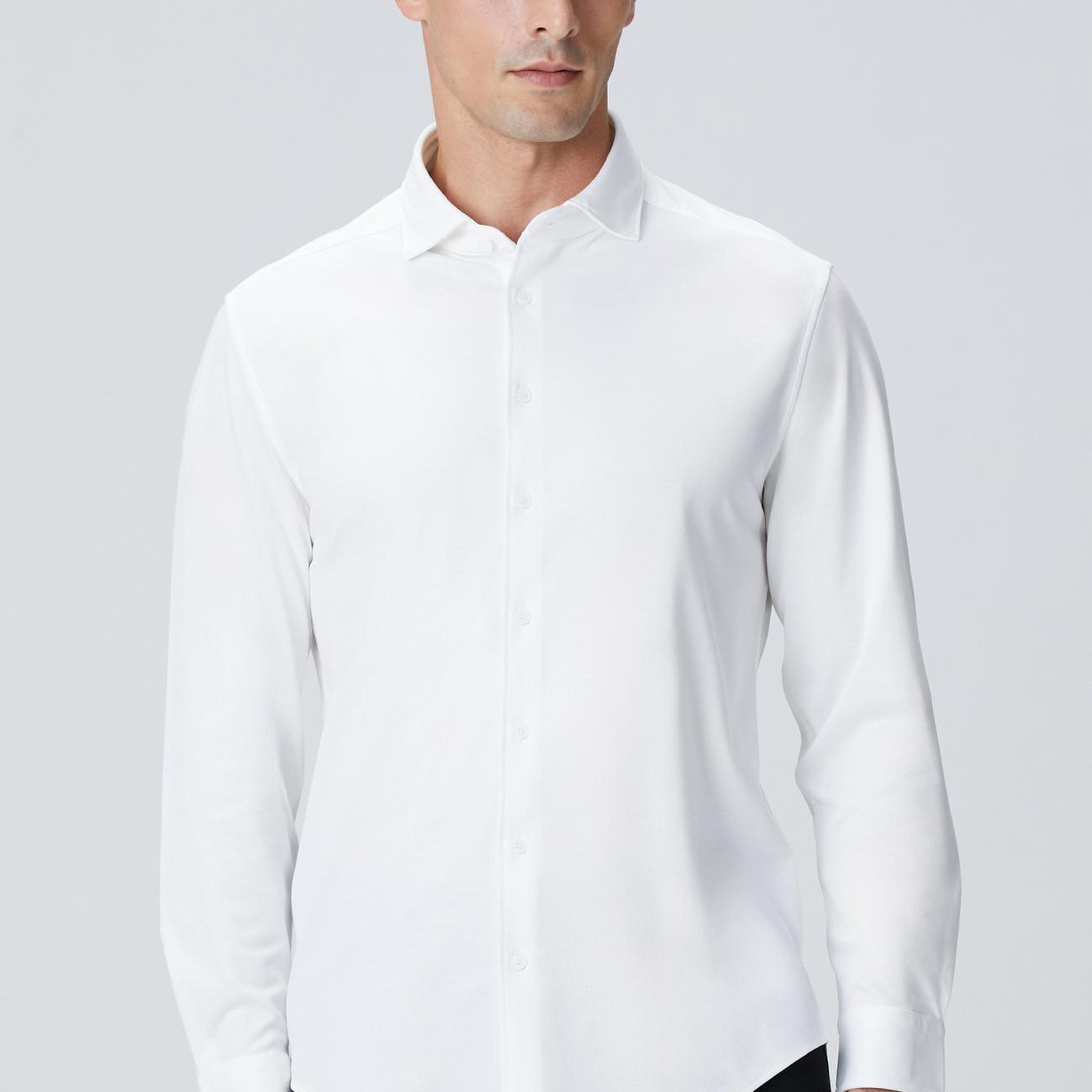 Network Erkek N-Tech Beyaz Örme Gömlek