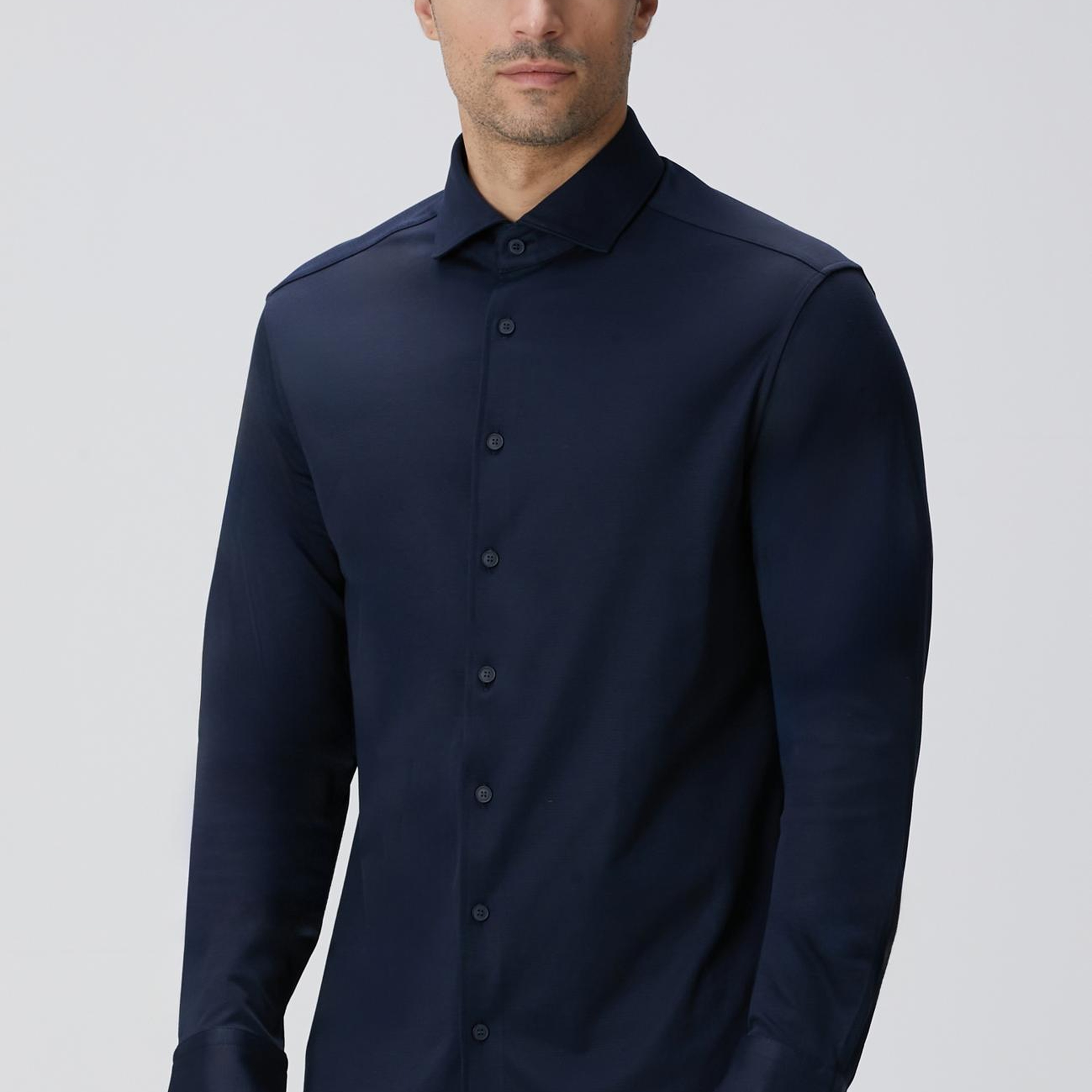 Network Erkek N-Tech Lacivert Örme Gömlek