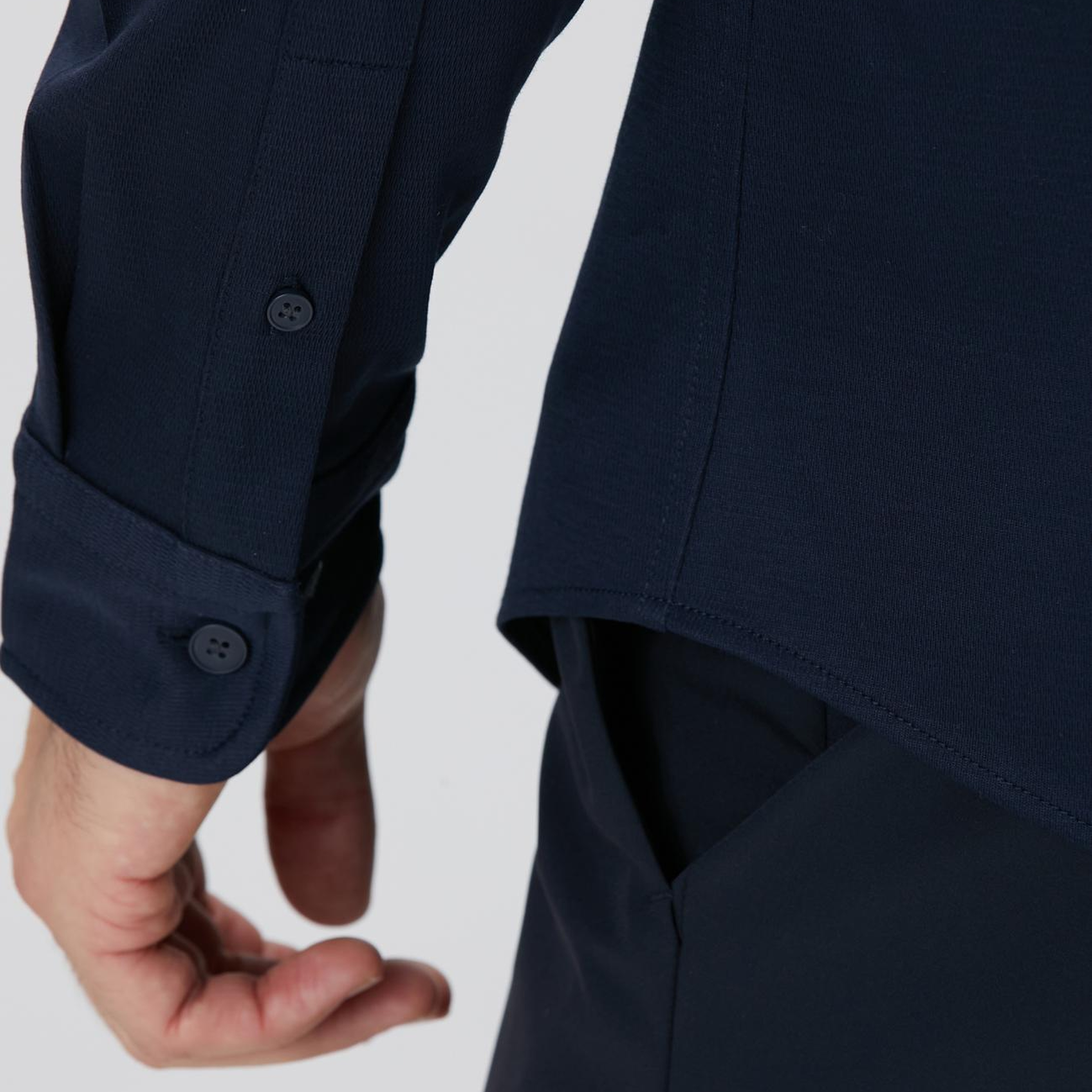 Network Erkek N-Tech Lacivert Örme Gömlek