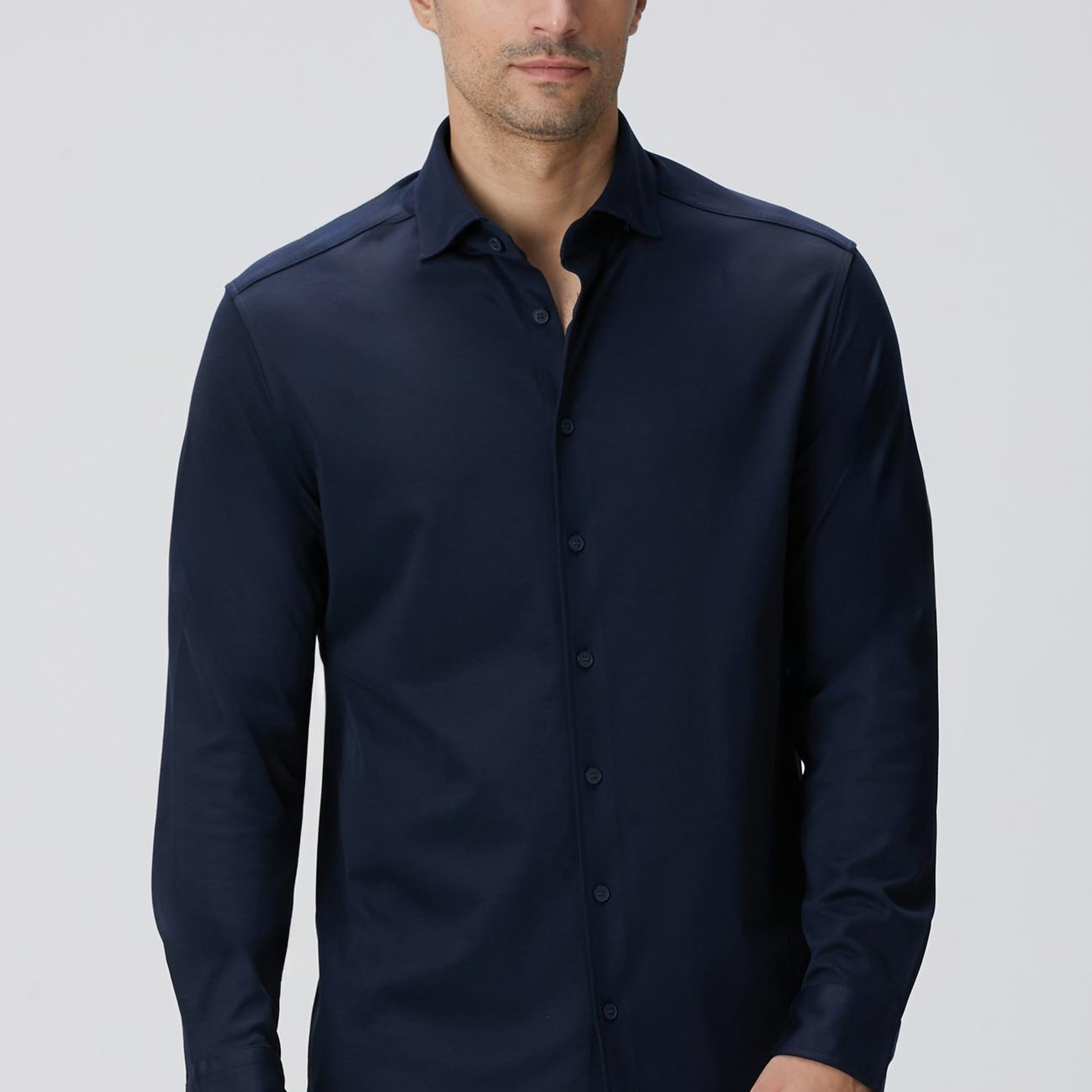 Network Erkek N-Tech Lacivert Örme Gömlek