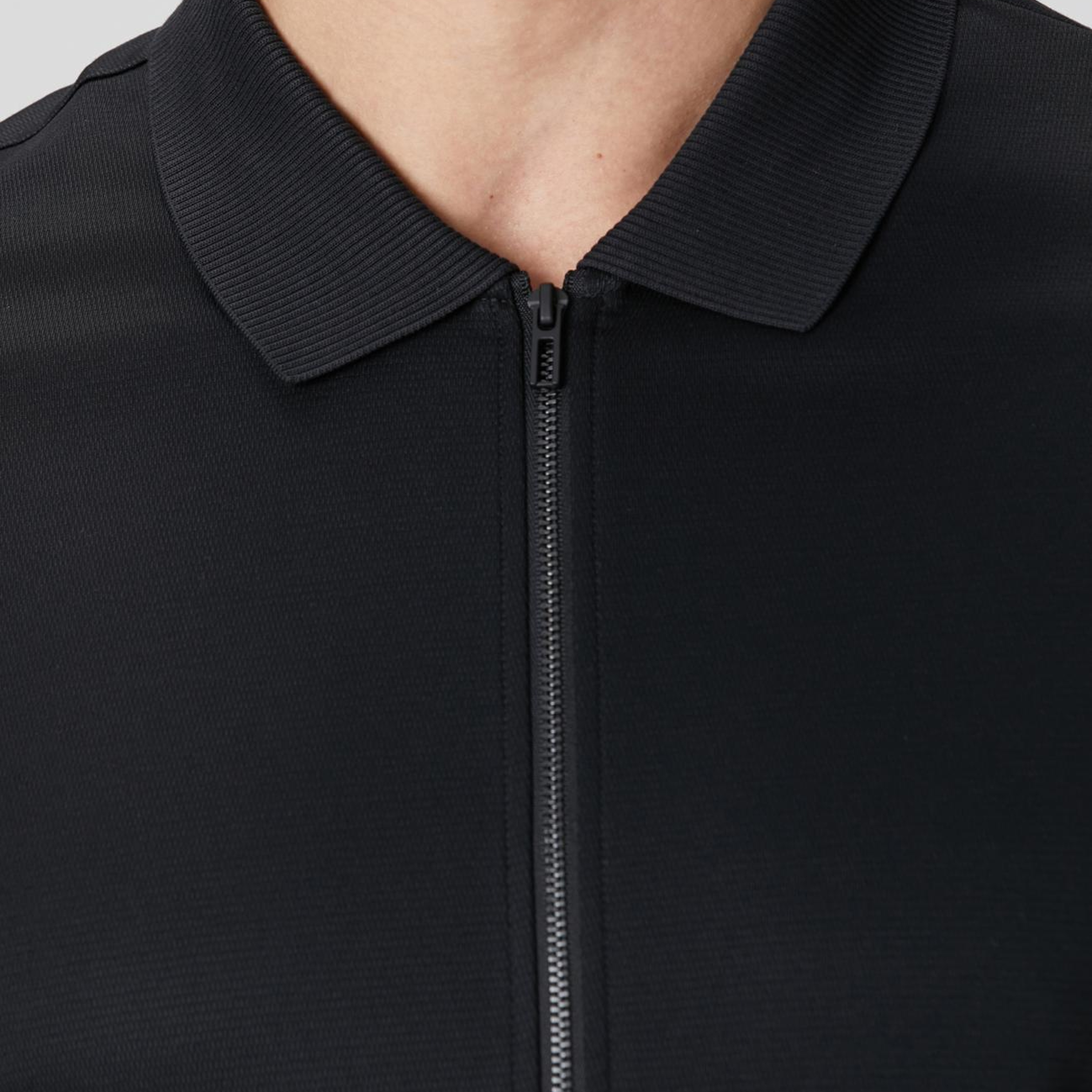 Network Erkek N-Tech Siyah Fermuarlı Örme Gömlek