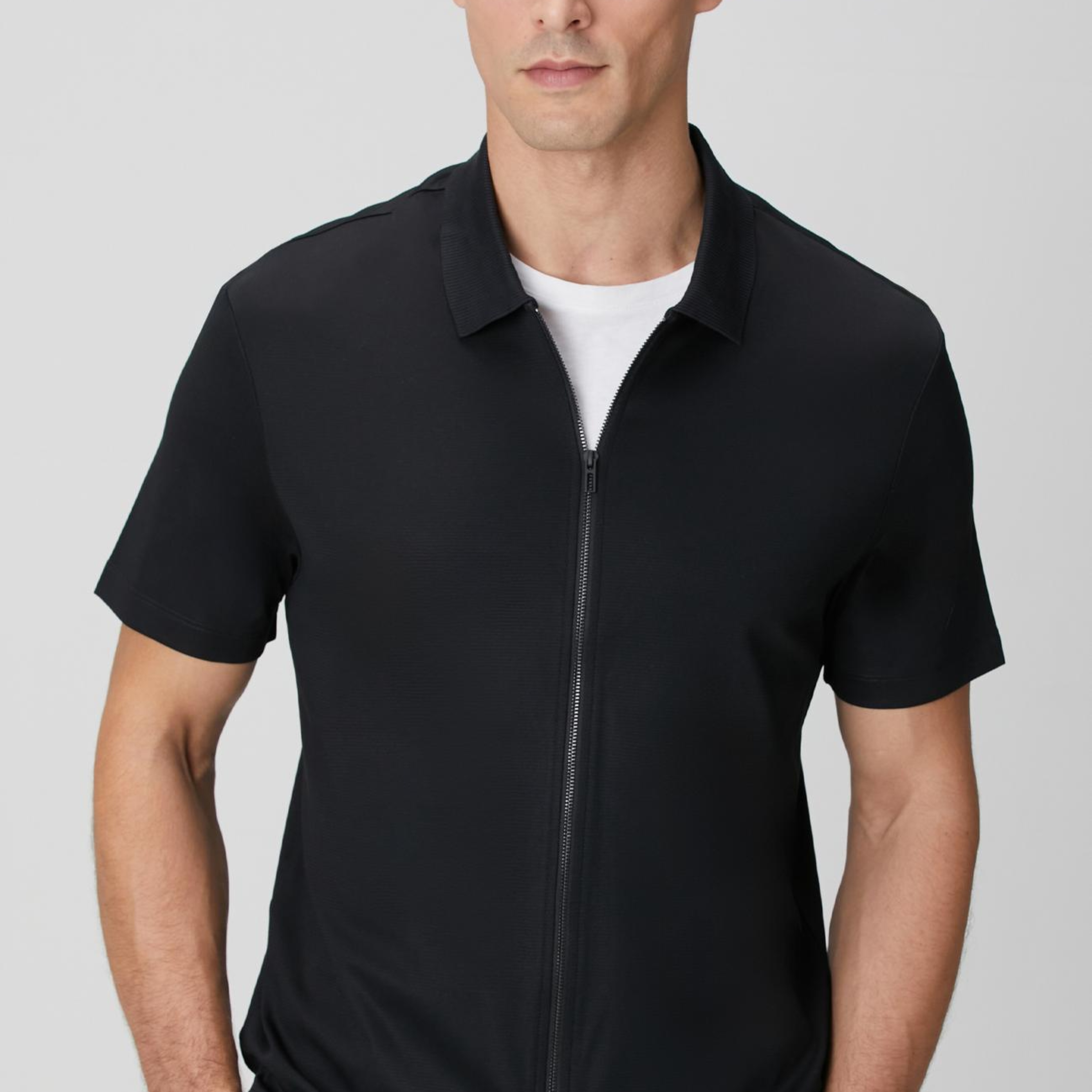 Network Erkek N-Tech Siyah Fermuarlı Örme Gömlek