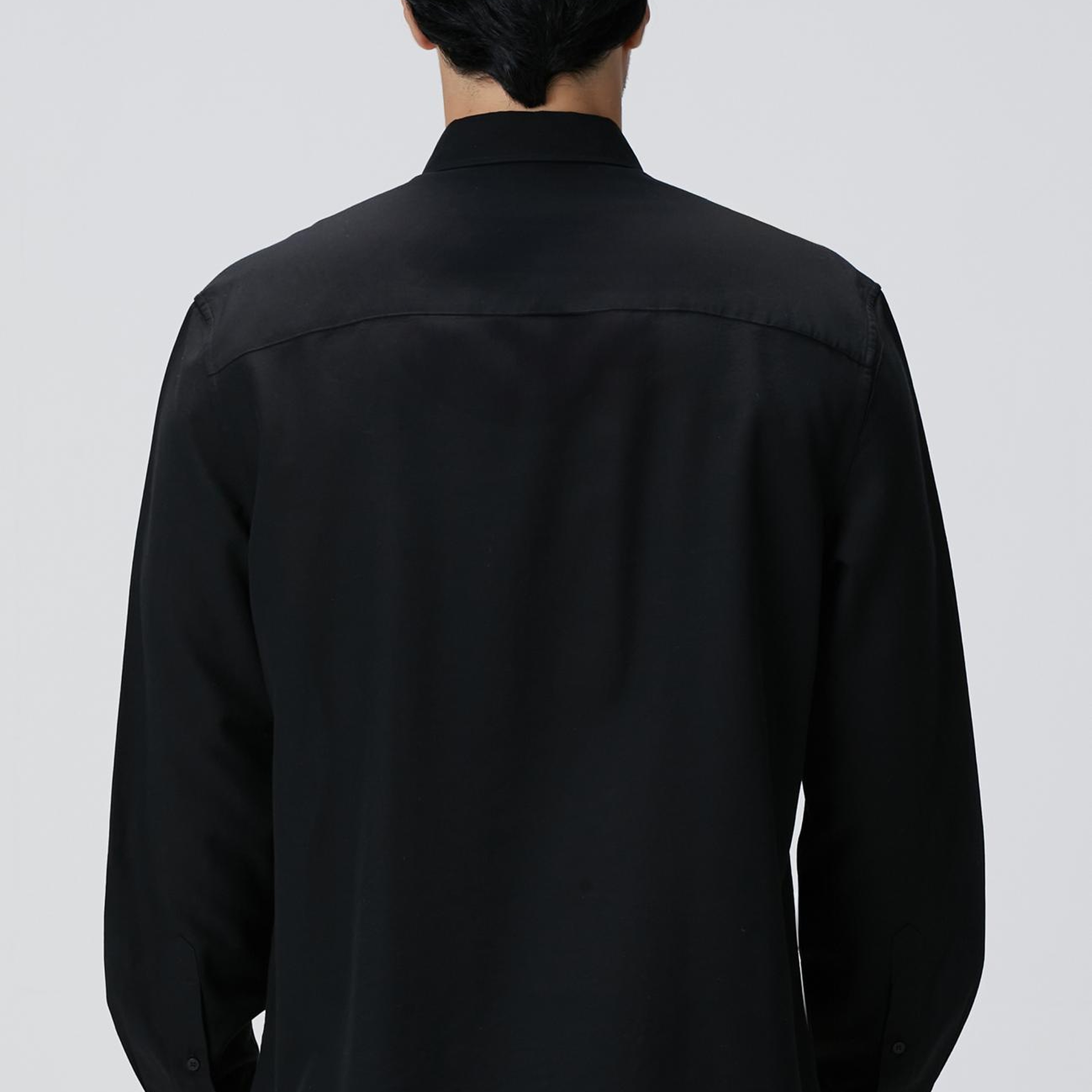 Network Erkek Siyah Yün Karışımlı Gömlek