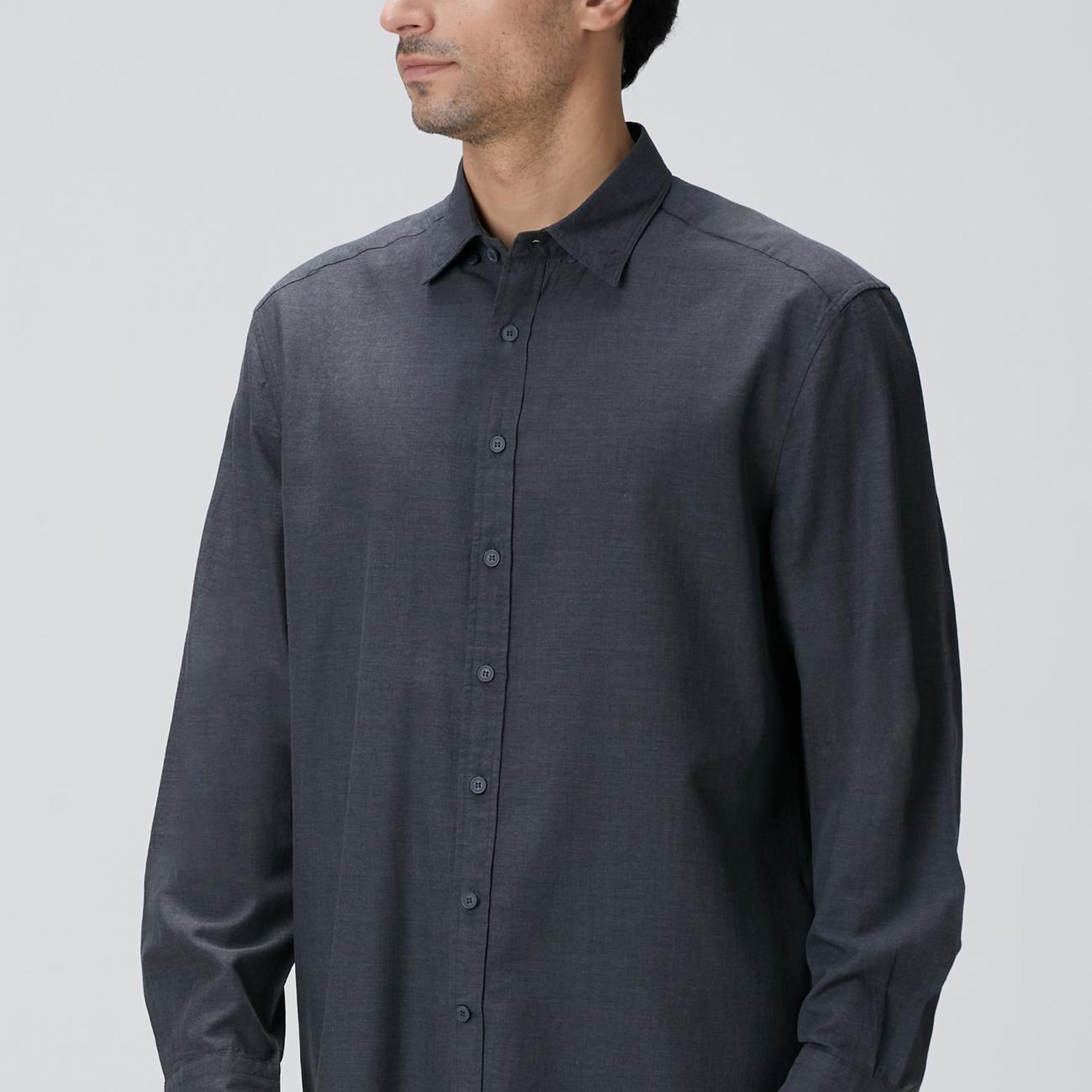 Network Erkek Antrasit Yün Karışımlı Gömlek