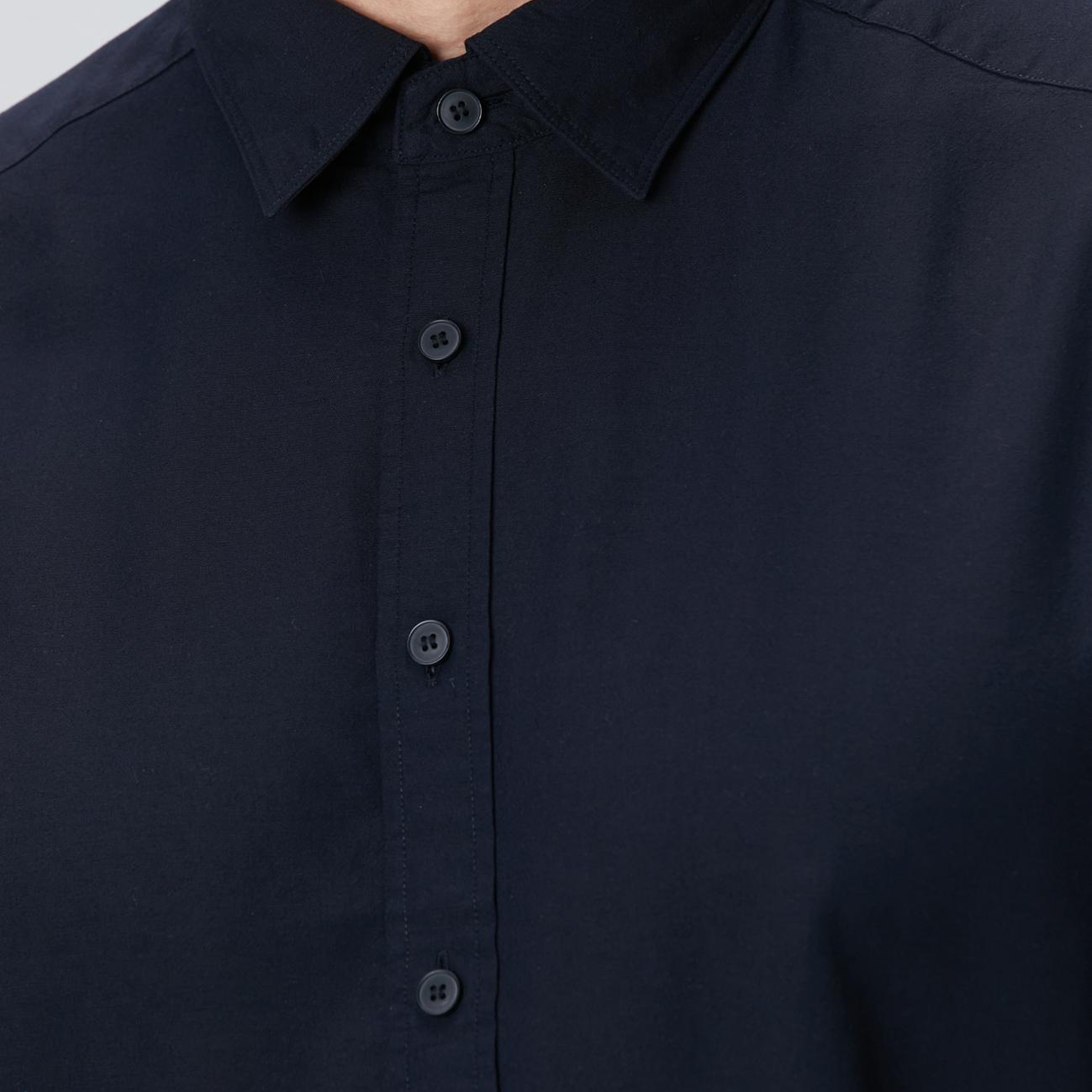 Network Erkek Lacivert Yün Karışımlı Gömlek