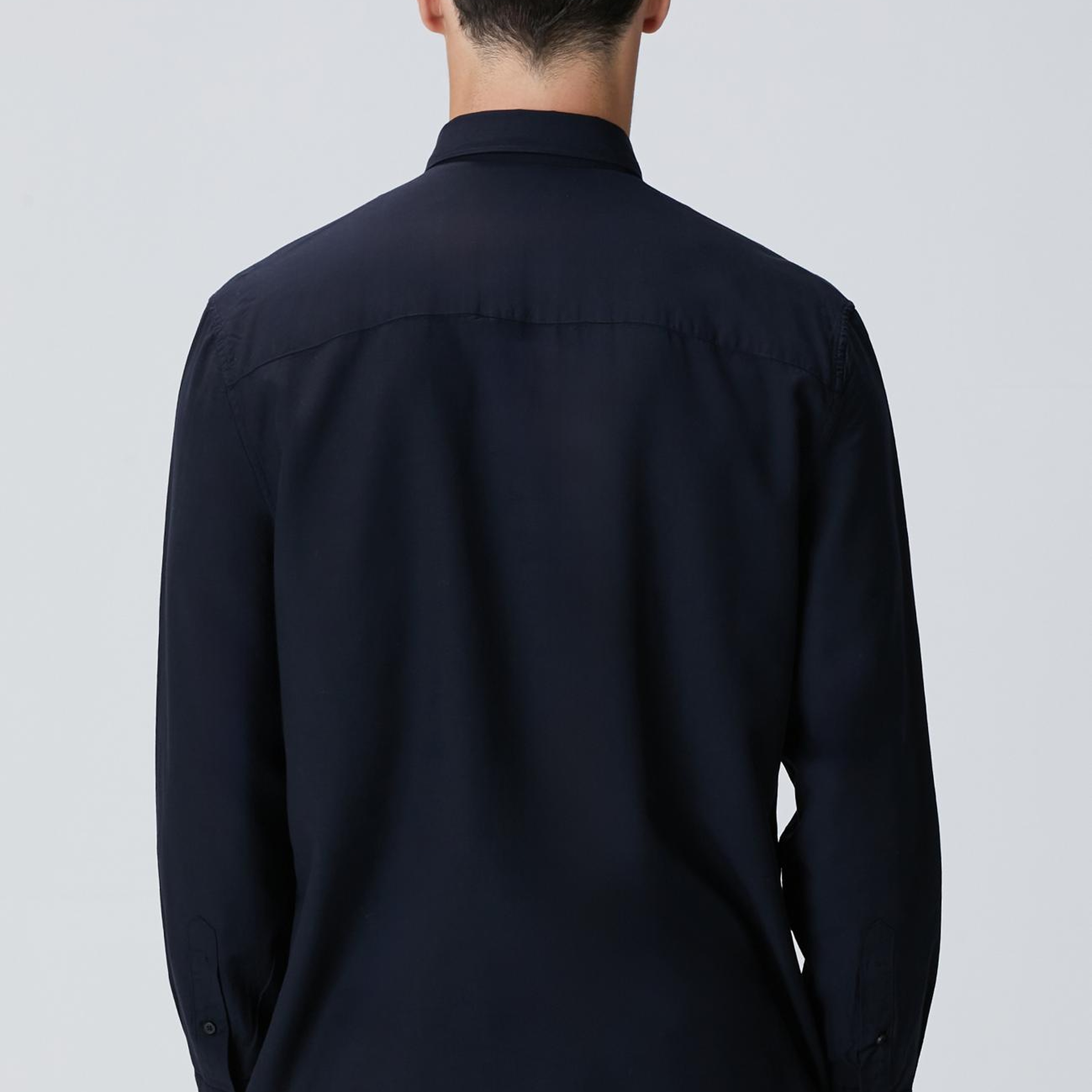 Network Erkek Lacivert Yün Karışımlı Gömlek