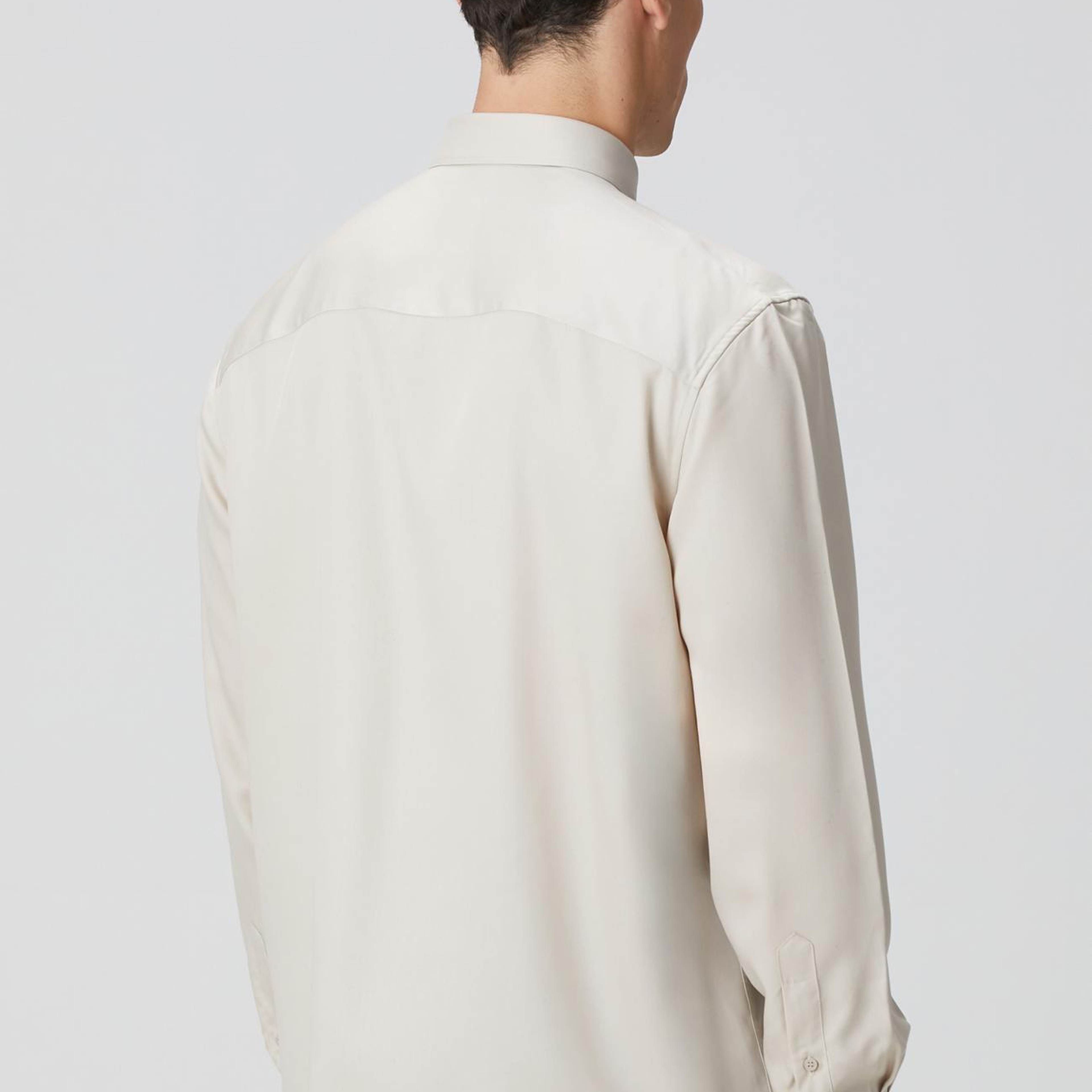 Network Erkek Bej Lyocell Gömlek