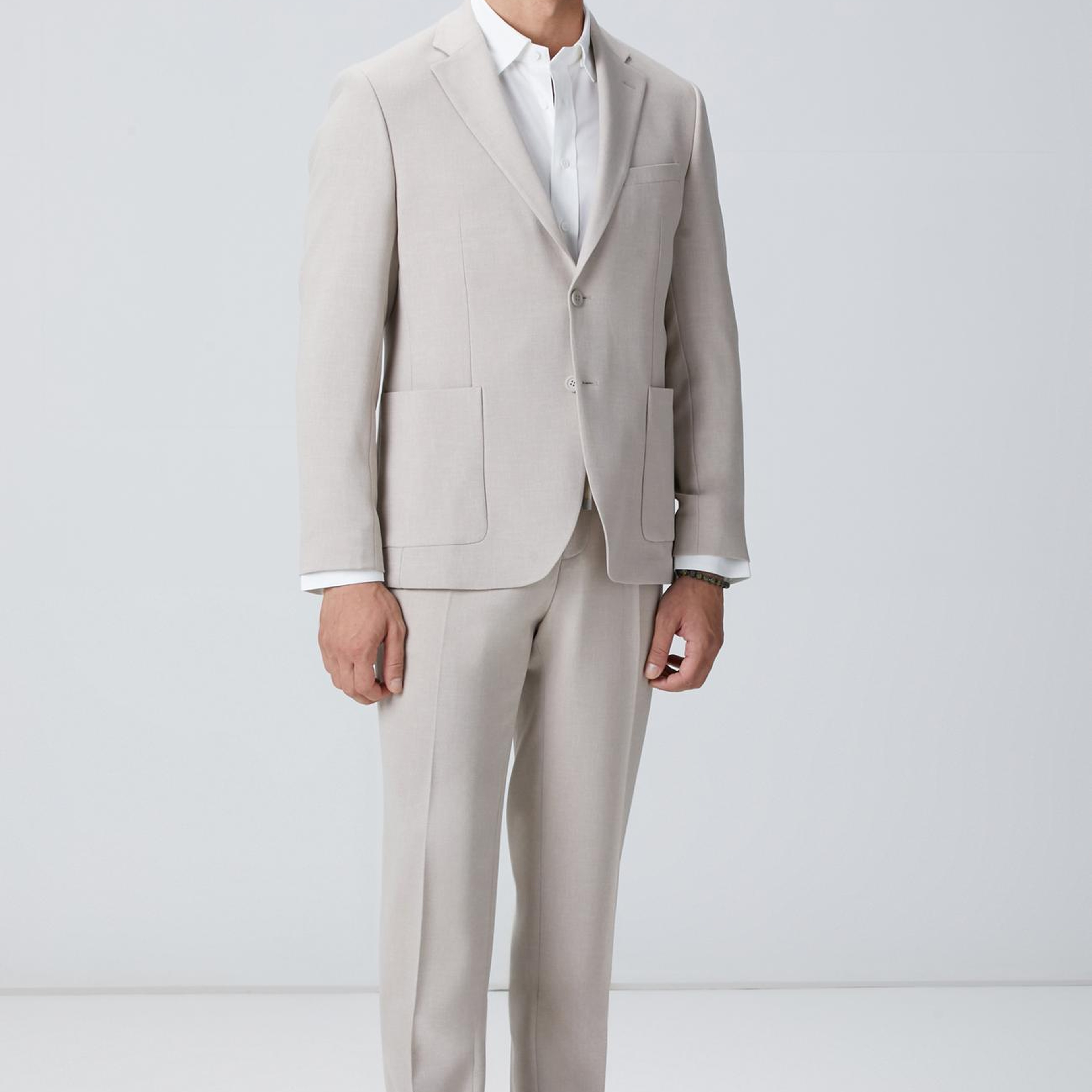 Network Erkek Beyaz Lyocell Gömlek