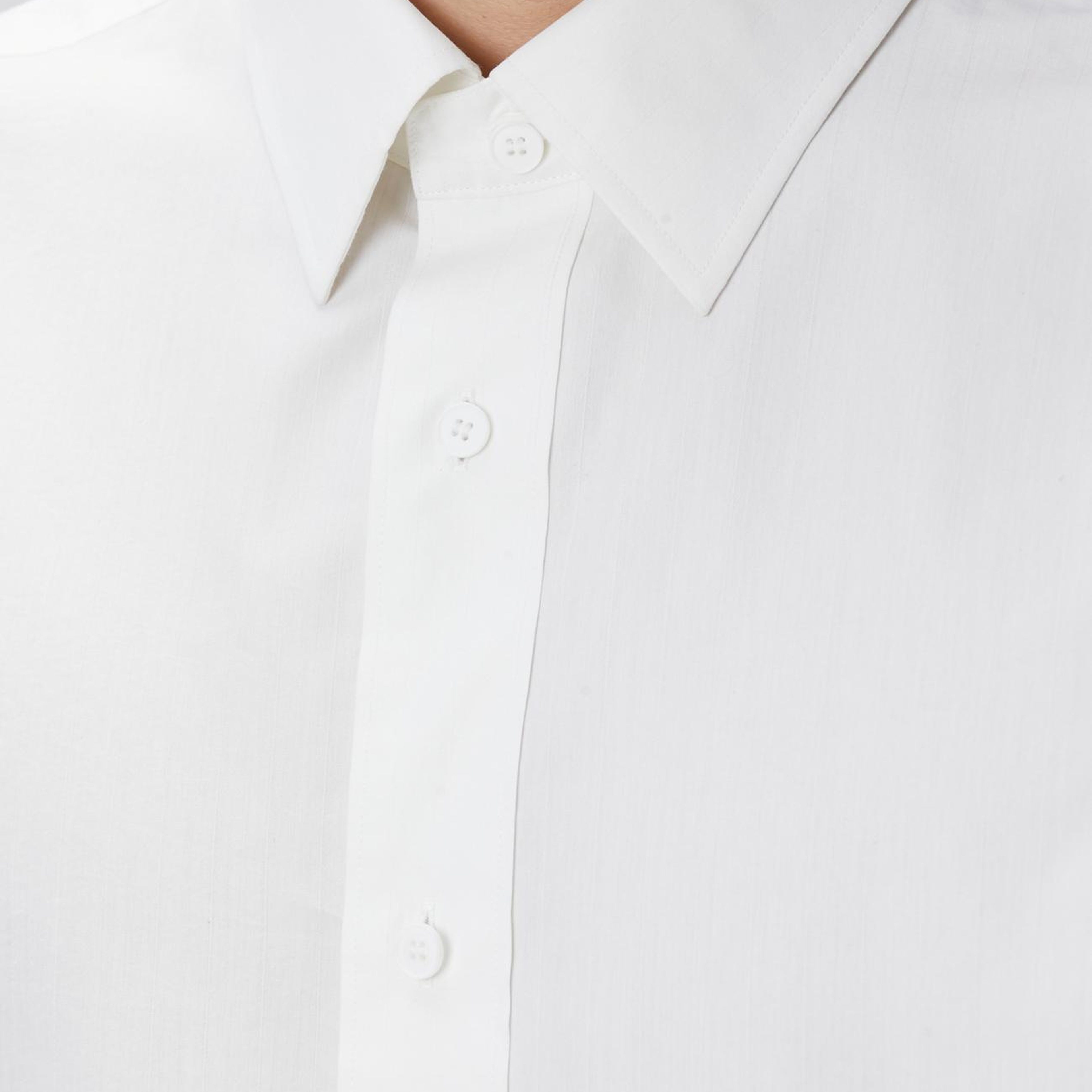 Network Erkek Kırık Beyaz Çizgili Gömlek