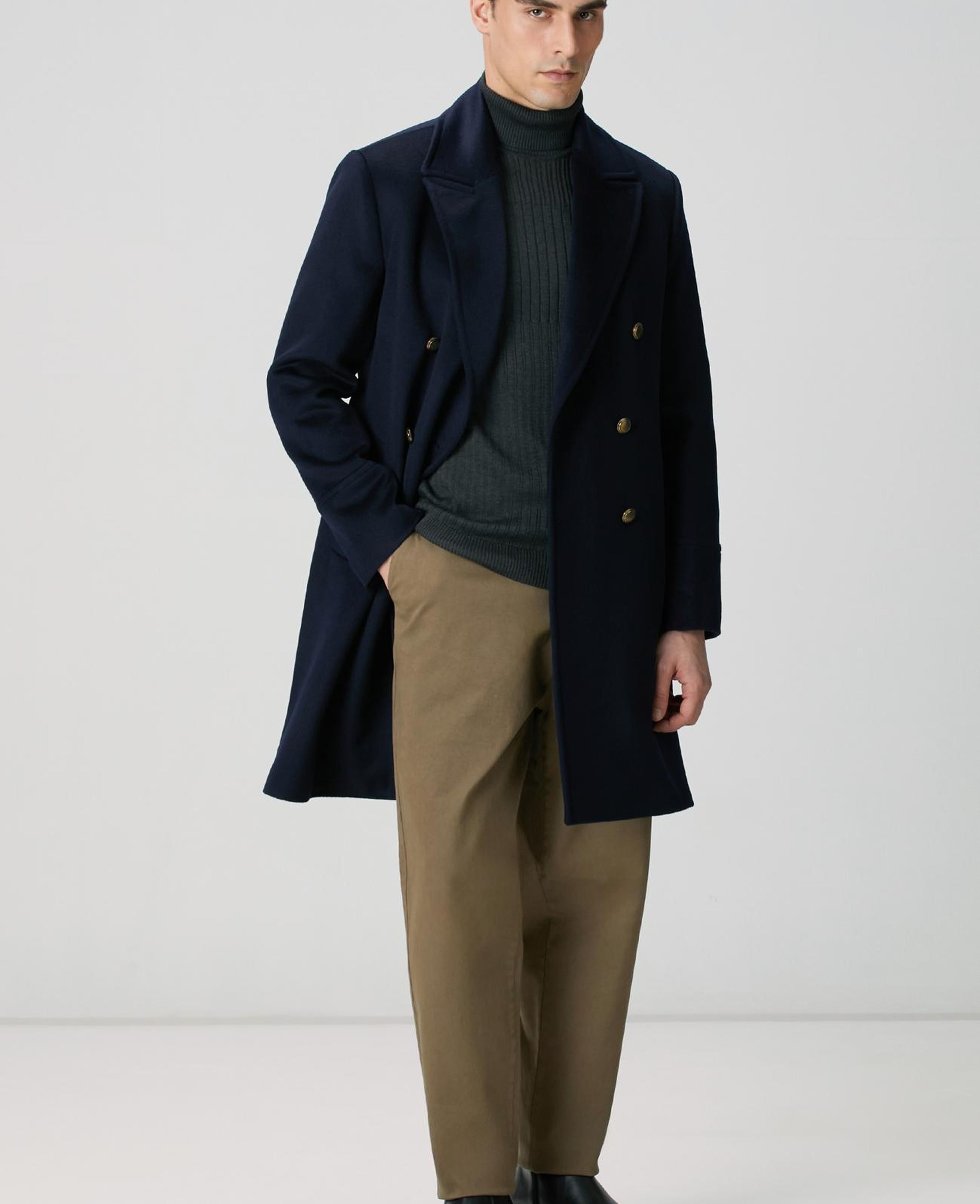 Network Erkek Antrasit Balıkçı Yaka Triko Kazak