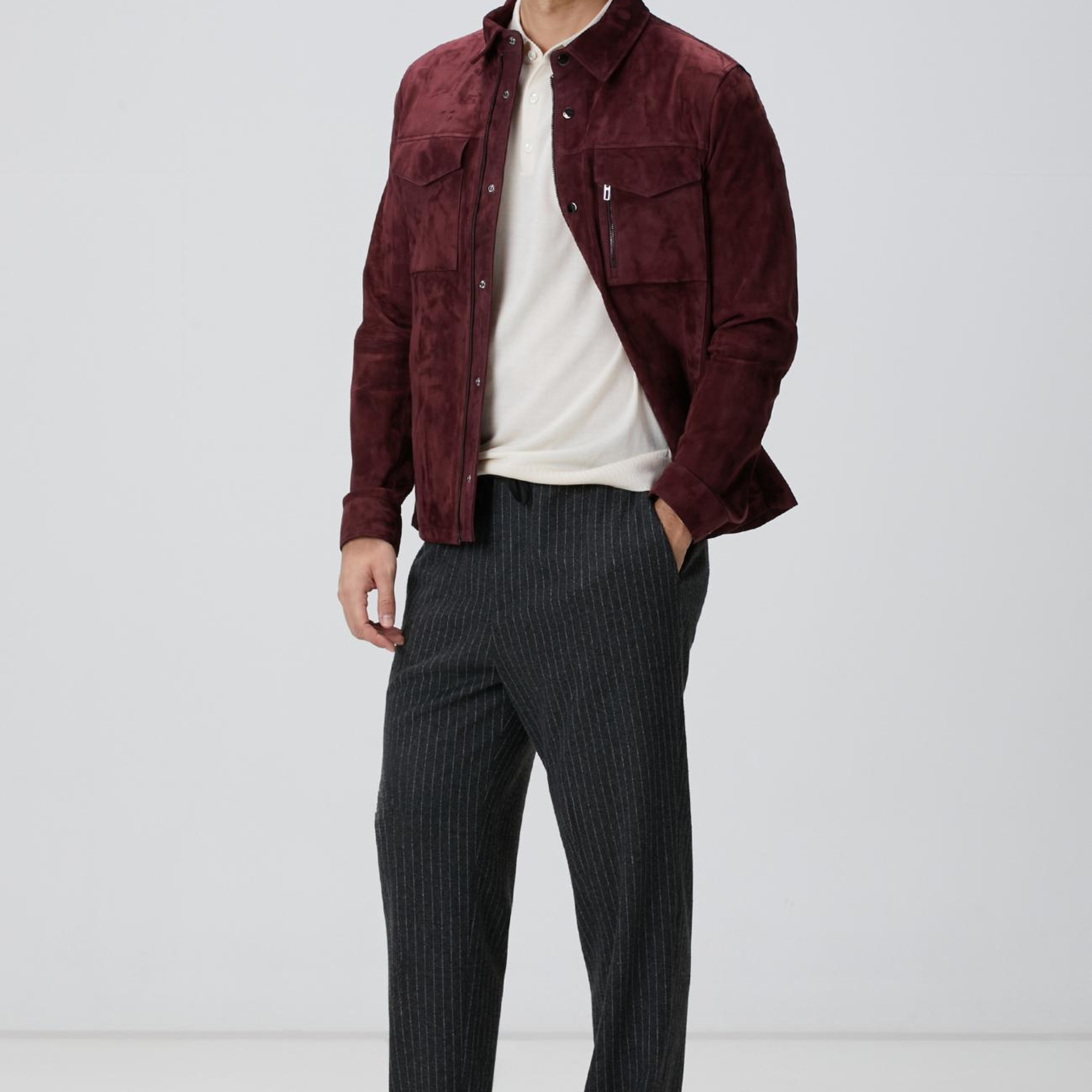 Network Erkek Bej Polo Yaka Triko Kazak